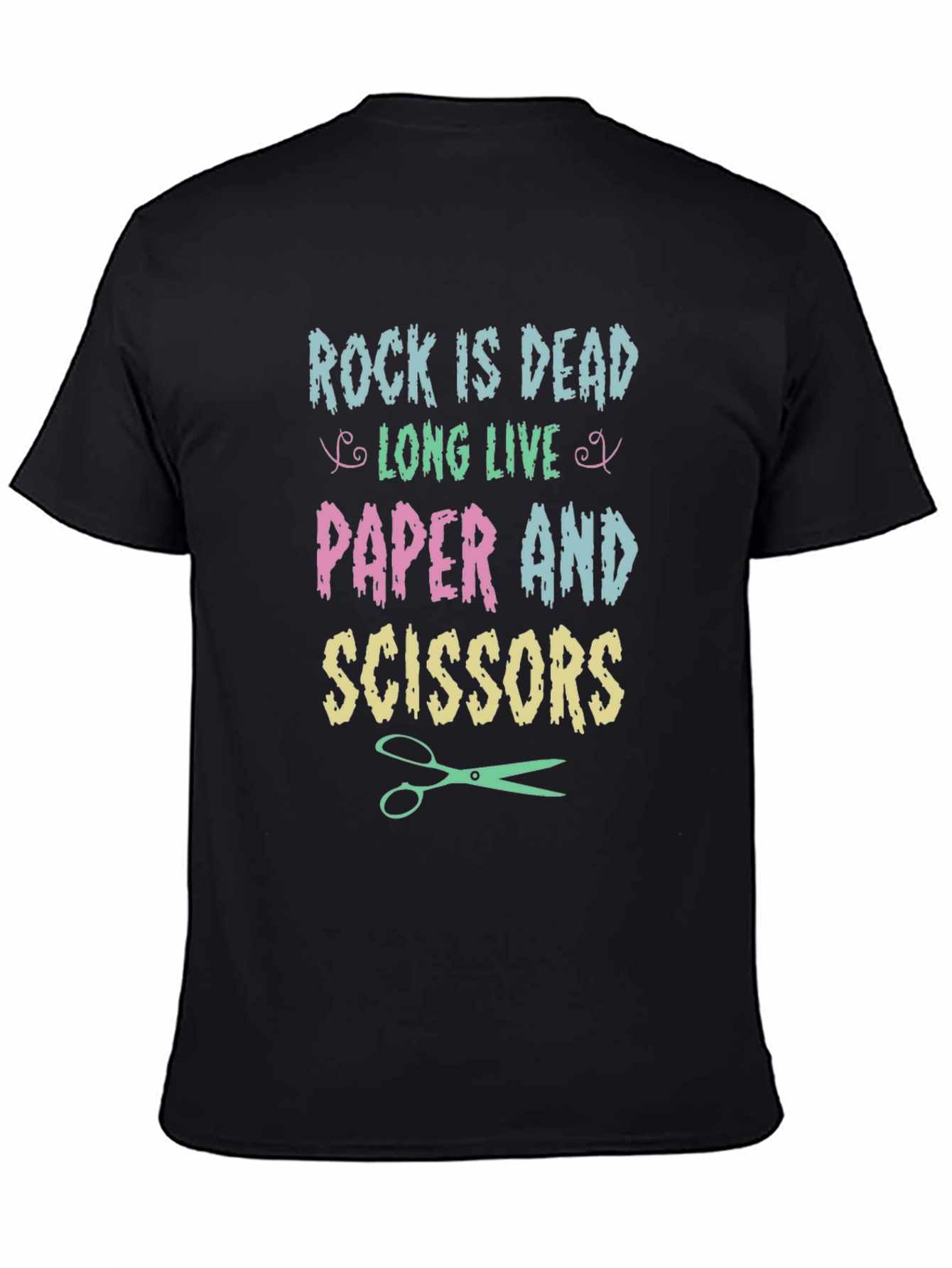 Rock is Dead T-Shirt - Paper Scissors Tee