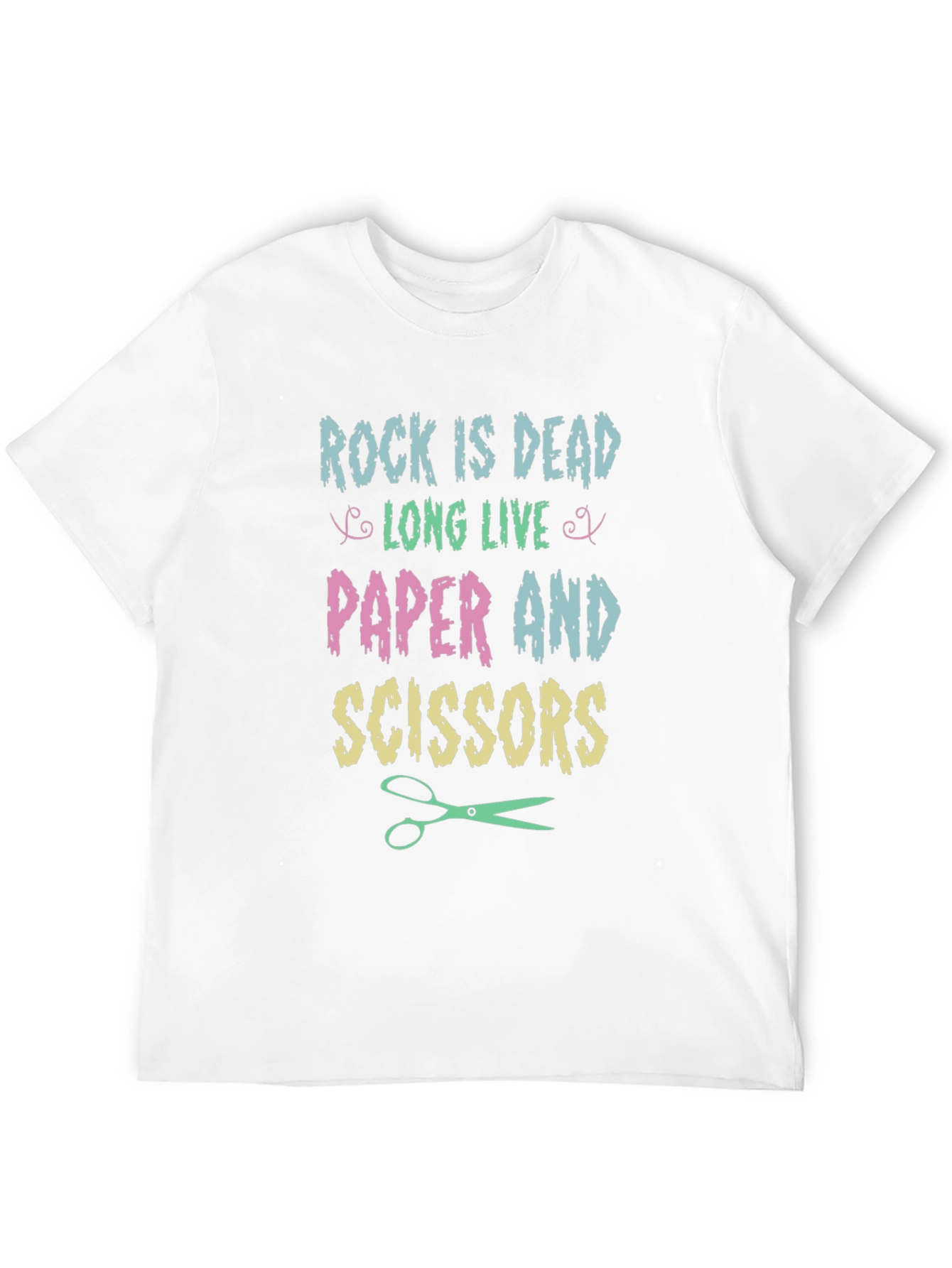 Rock is Dead T-Shirt - Paper Scissors Tee