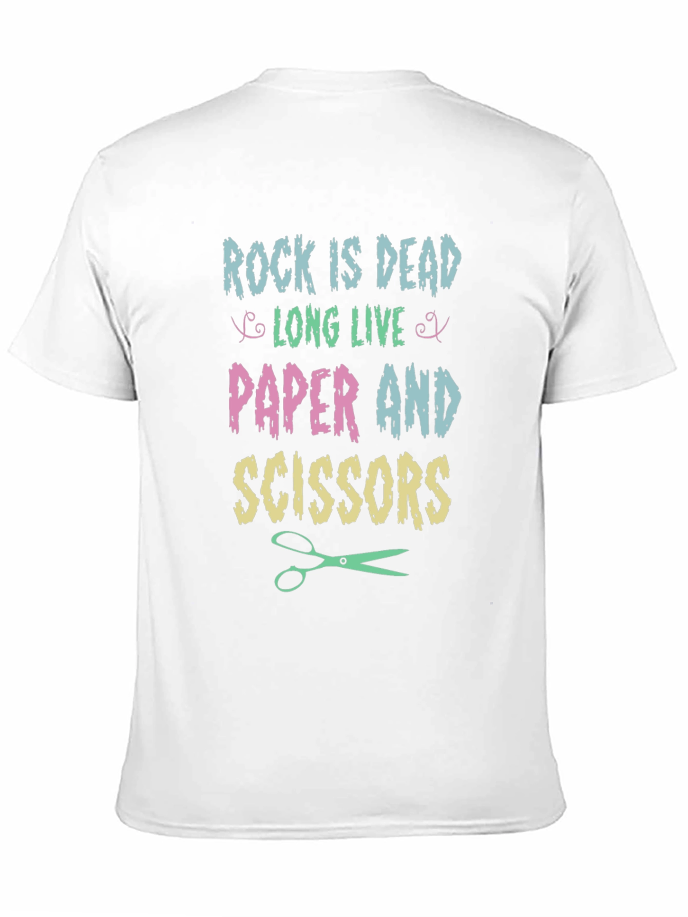 Rock is Dead T-Shirt - Paper Scissors Tee