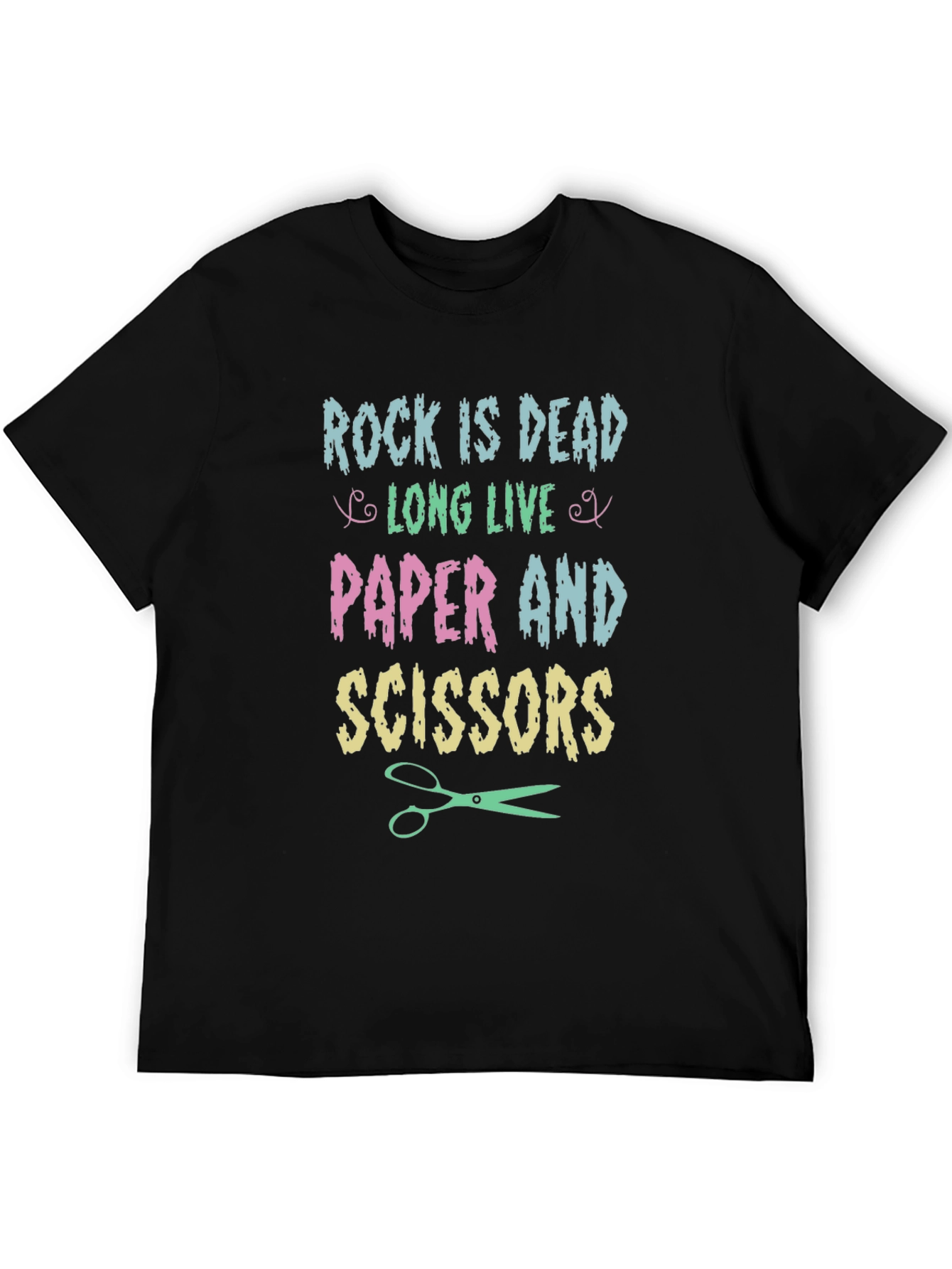 Rock is Dead T-Shirt - Paper Scissors Tee