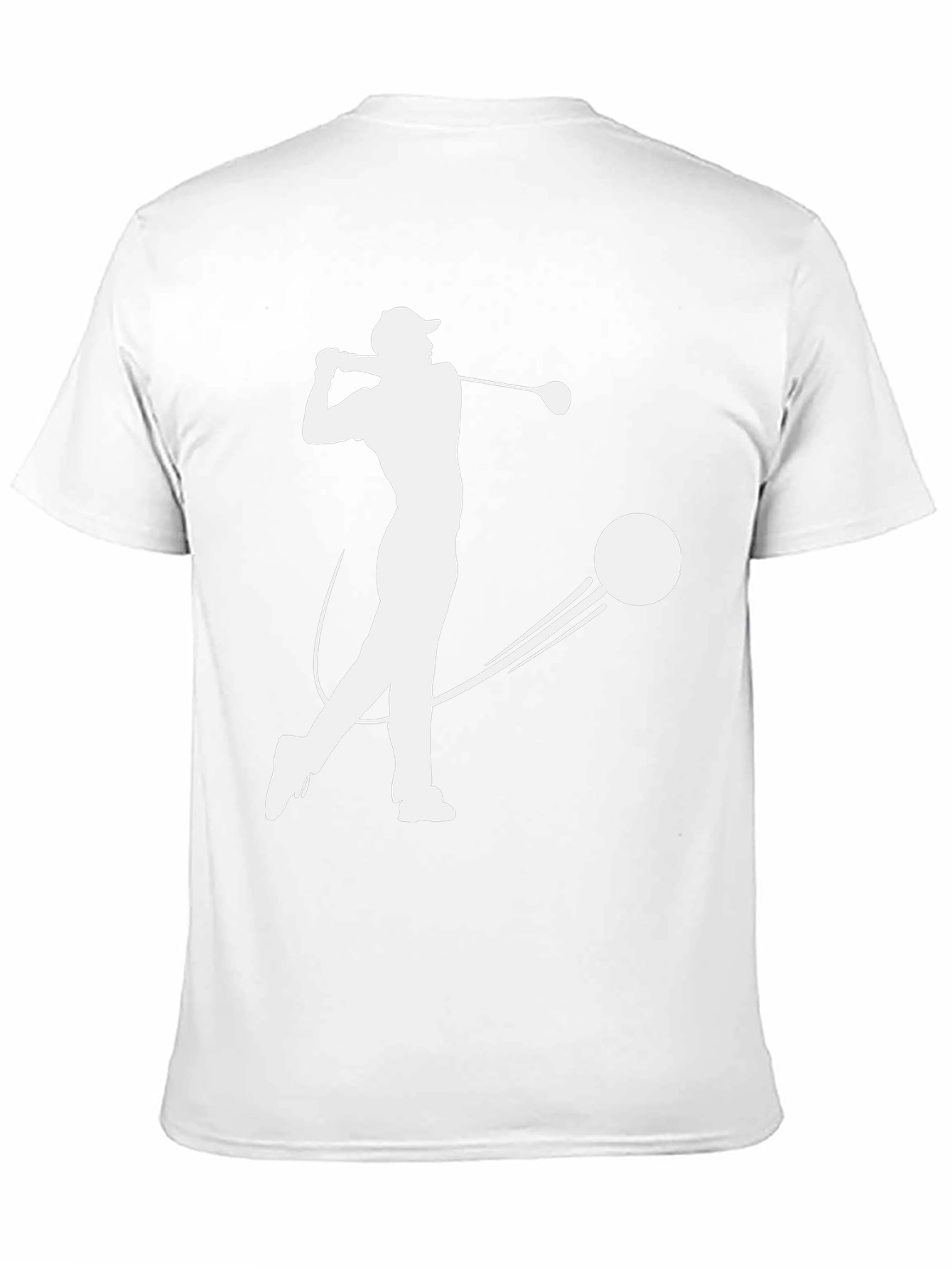 Golfer Silhouette T-Shirt - Black