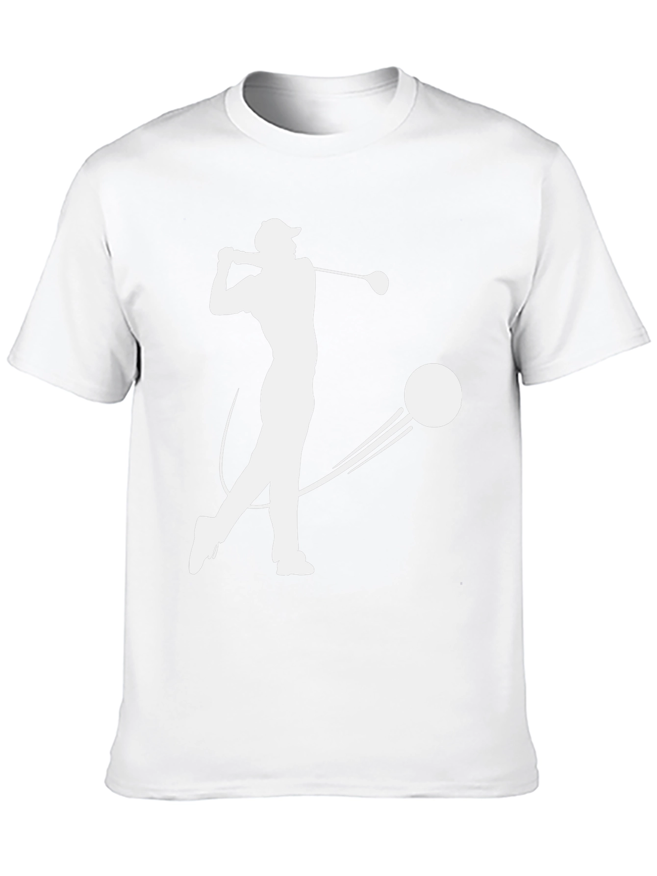 Golfer Silhouette T-Shirt - Black