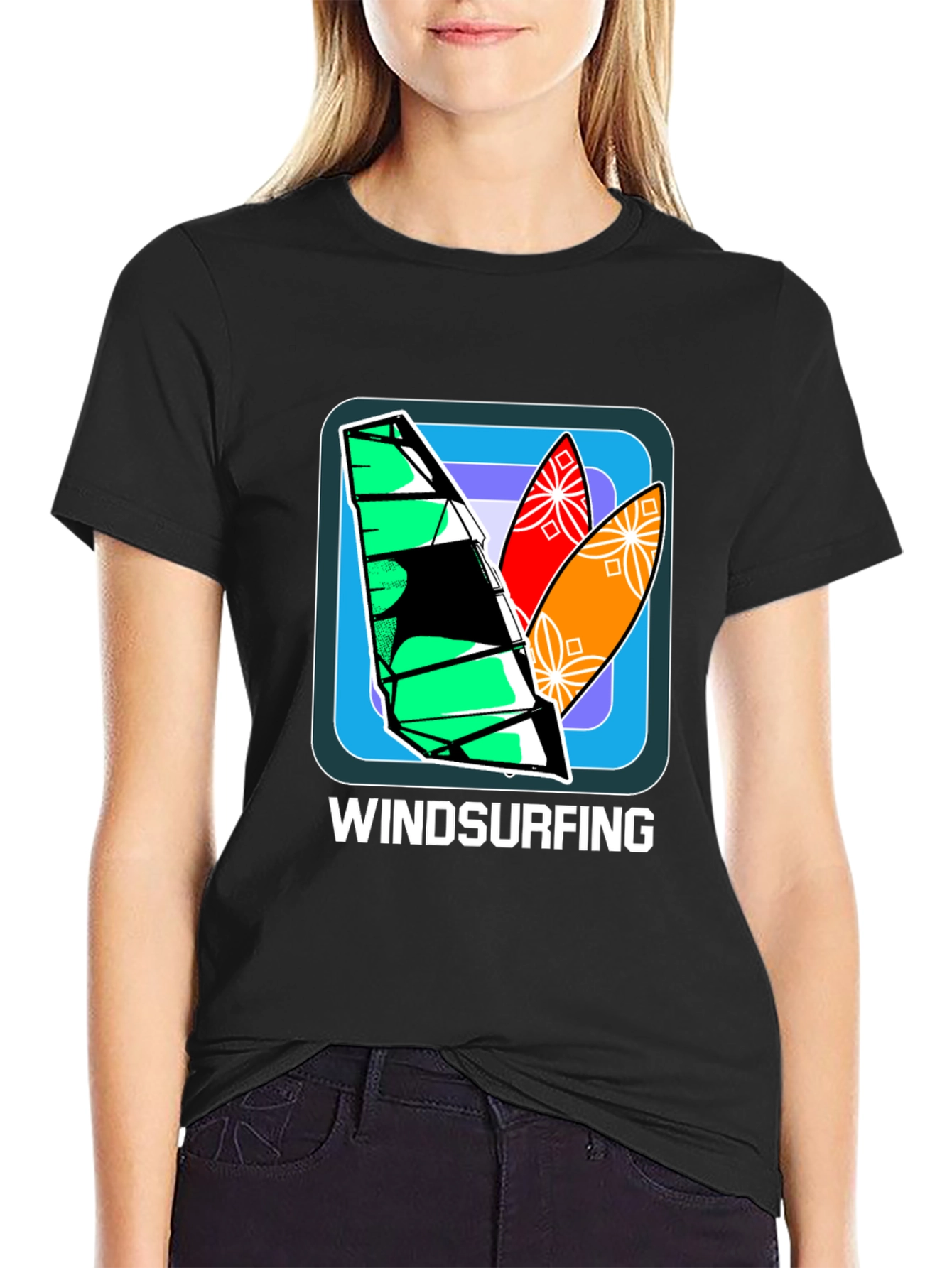 Windsurfing Graphic Tee - Surfer Lifestyle Shirt