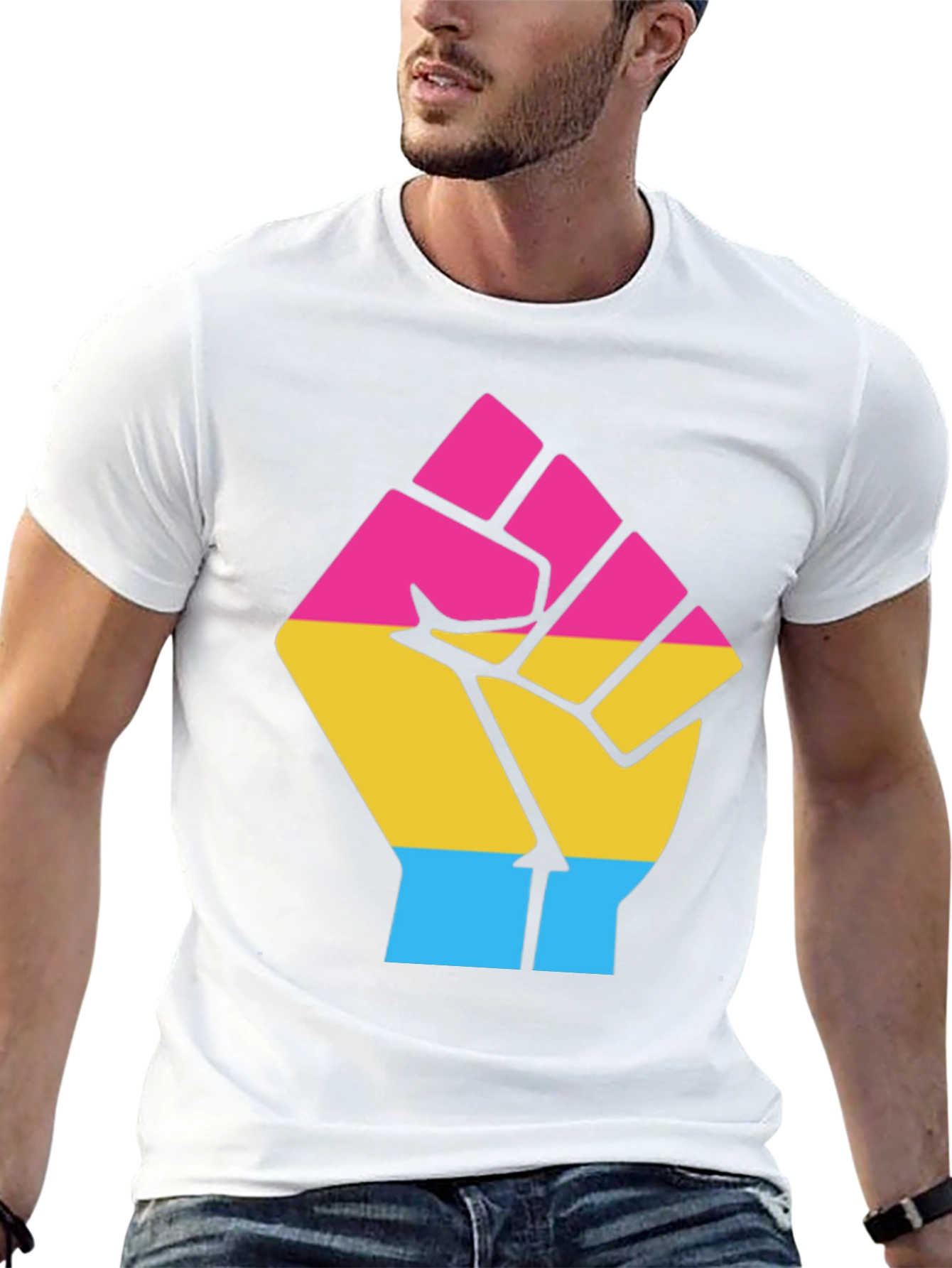 Pansexual Pride Fist T-Shirt - Equality & Empowerment