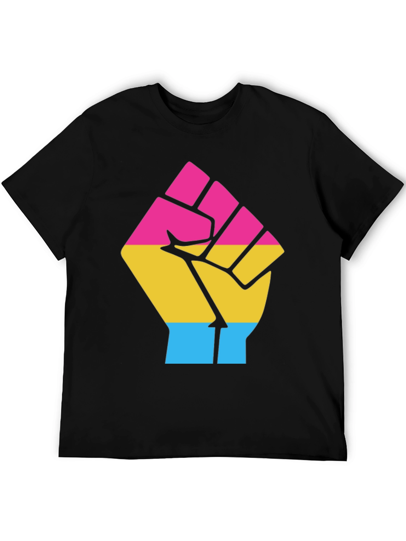Pansexual Pride Fist T-Shirt - Equality & Empowerment