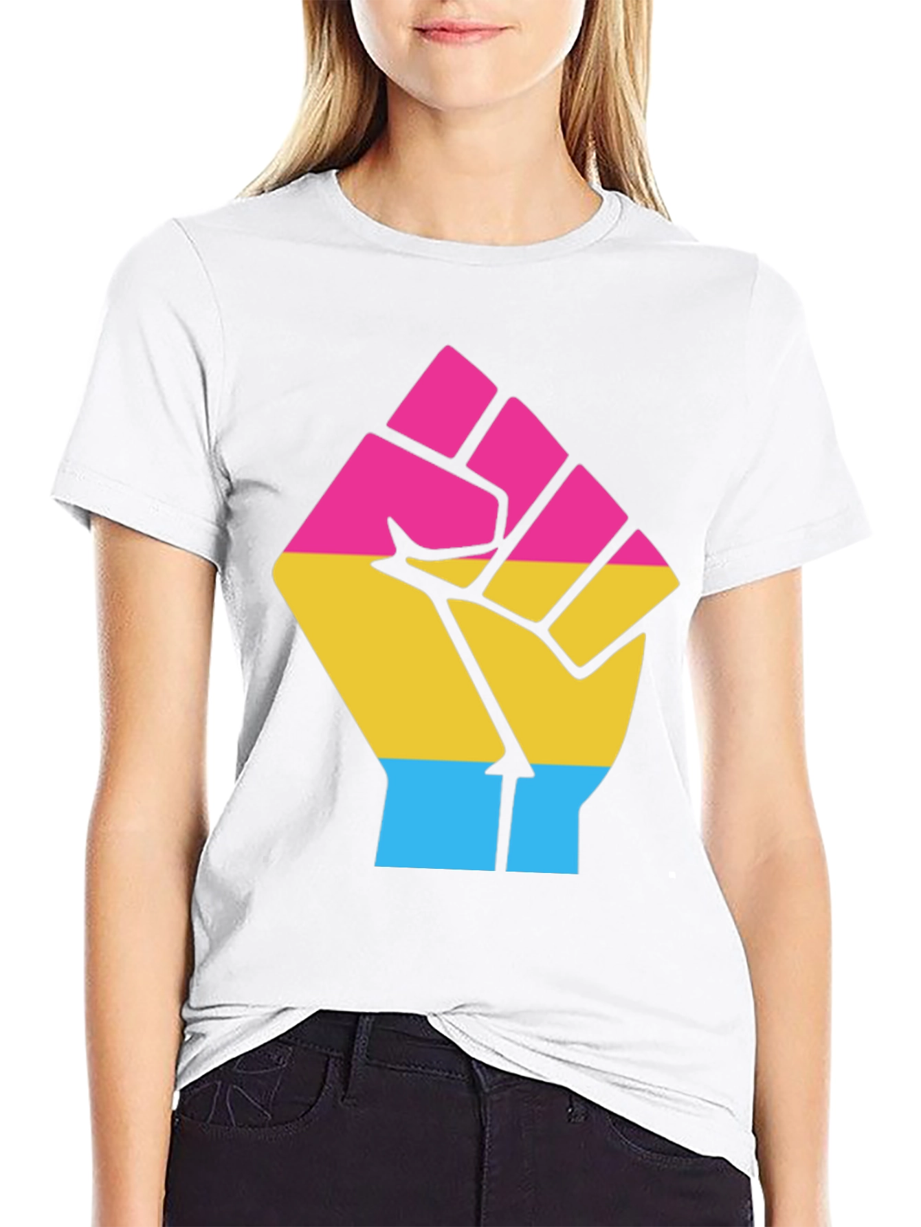 Pansexual Pride Fist T-Shirt - Equality & Empowerment