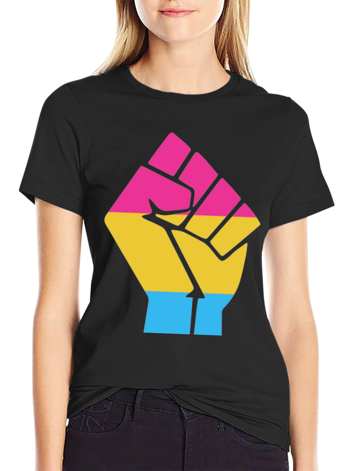 Pansexual Pride Fist T-Shirt - Equality & Empowerment
