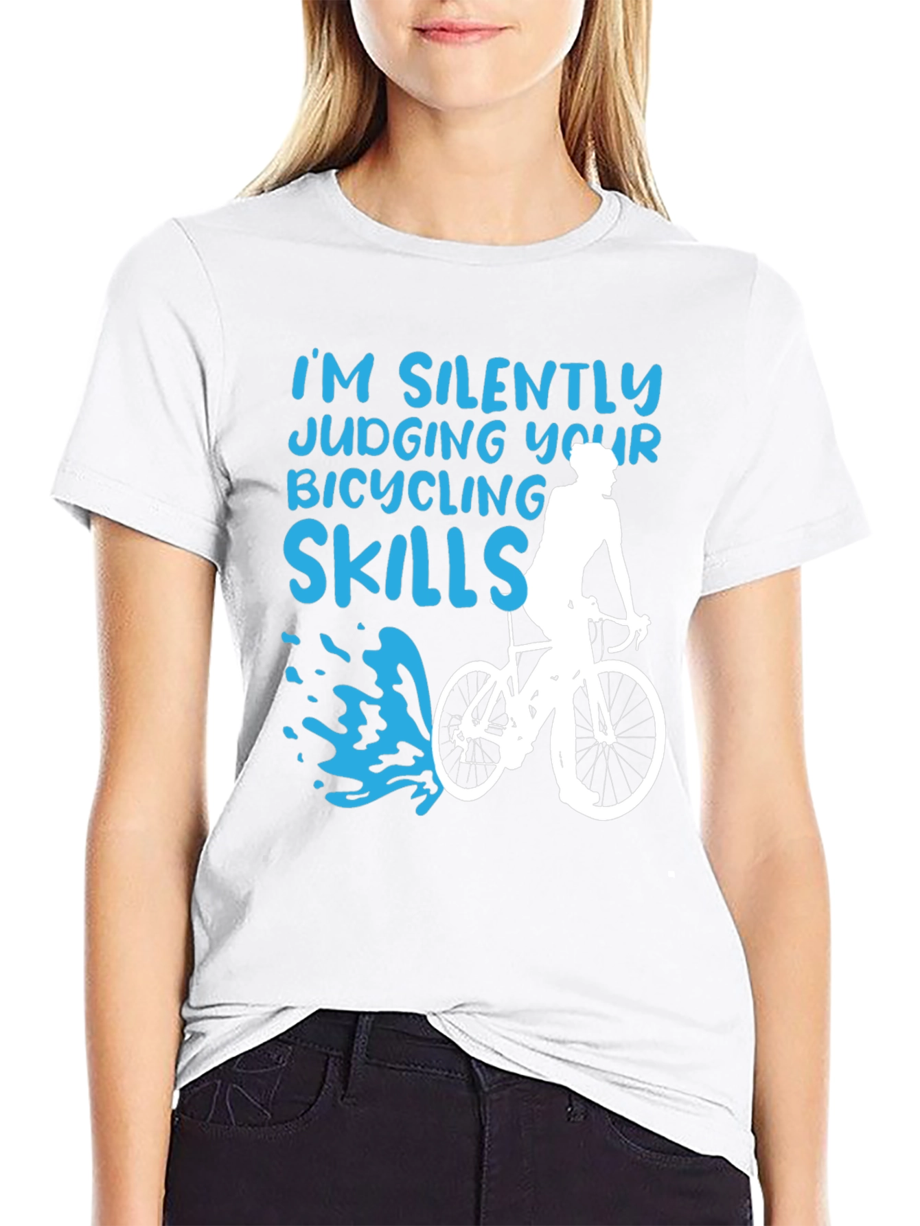Funny Bicycling Skills Graphic Tee