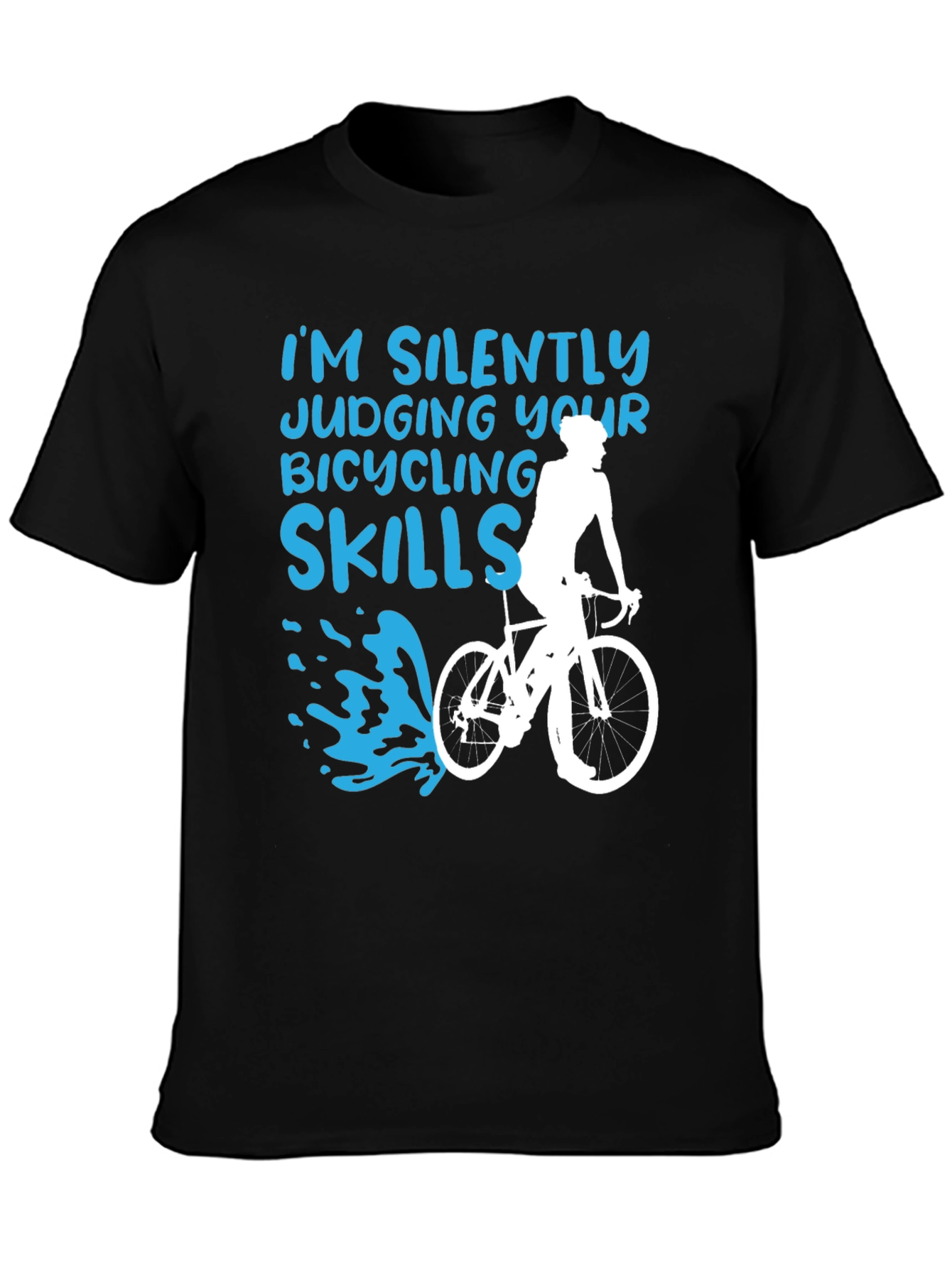 Funny Bicycling Skills Graphic Tee