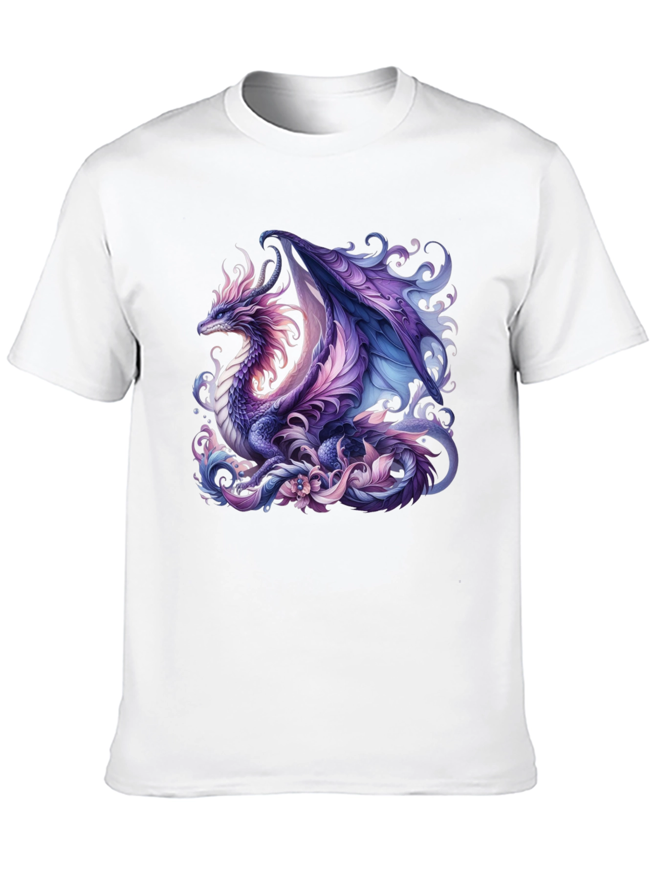 Mystic Dragon Graphic T-Shirt - Black Cotton Tee