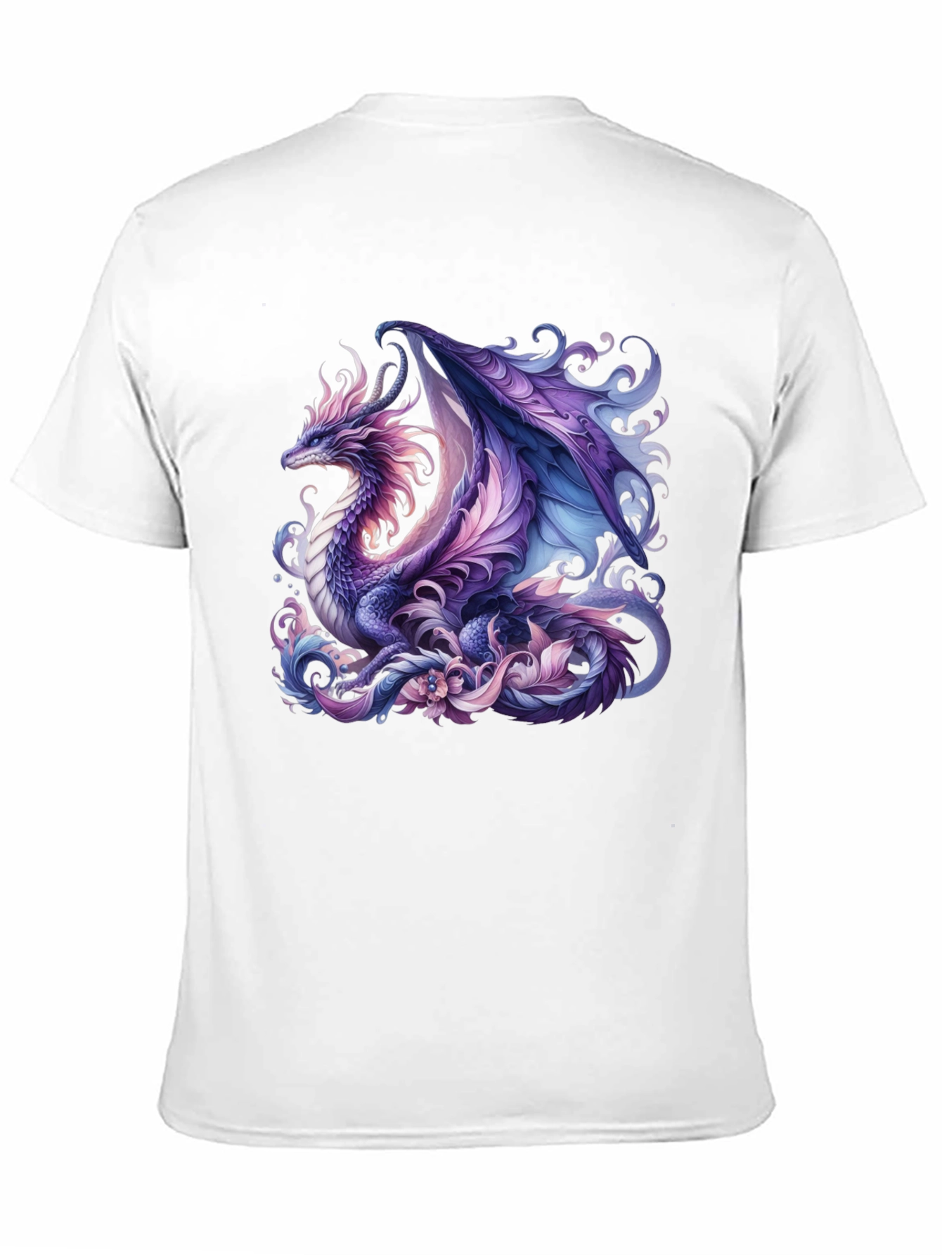 Mystic Dragon Graphic T-Shirt - Black Cotton Tee