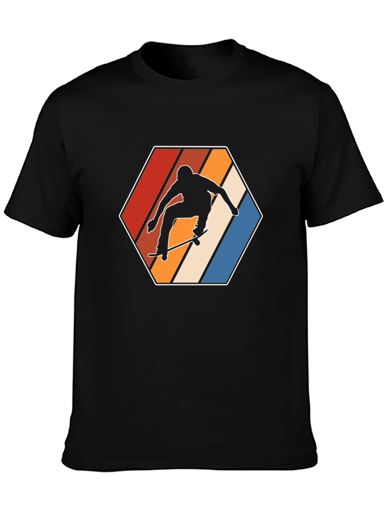 Retro Skateboarder Graphic T-Shirt