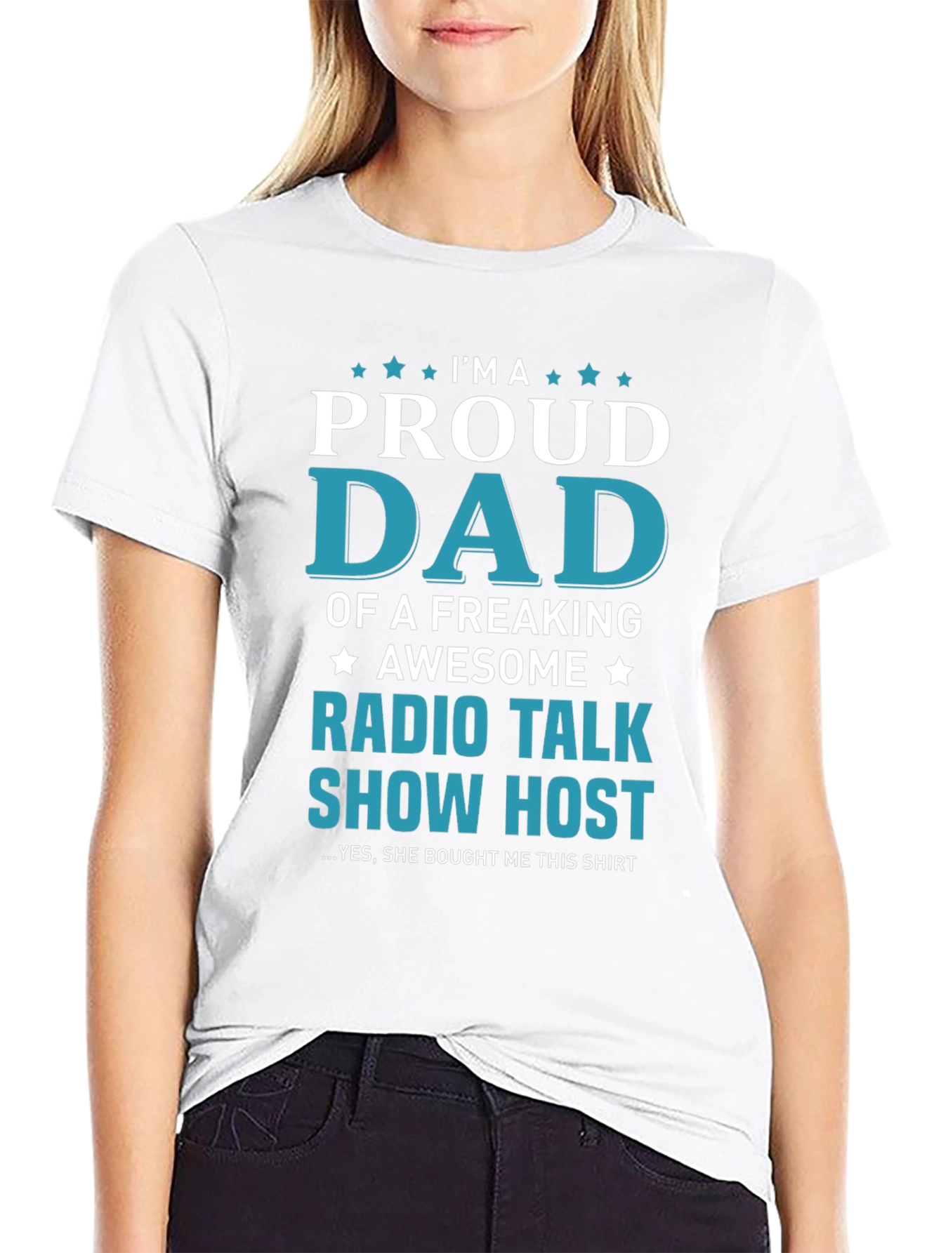 Proud Dad Radio Talk Show Host Graphic T-Shirt