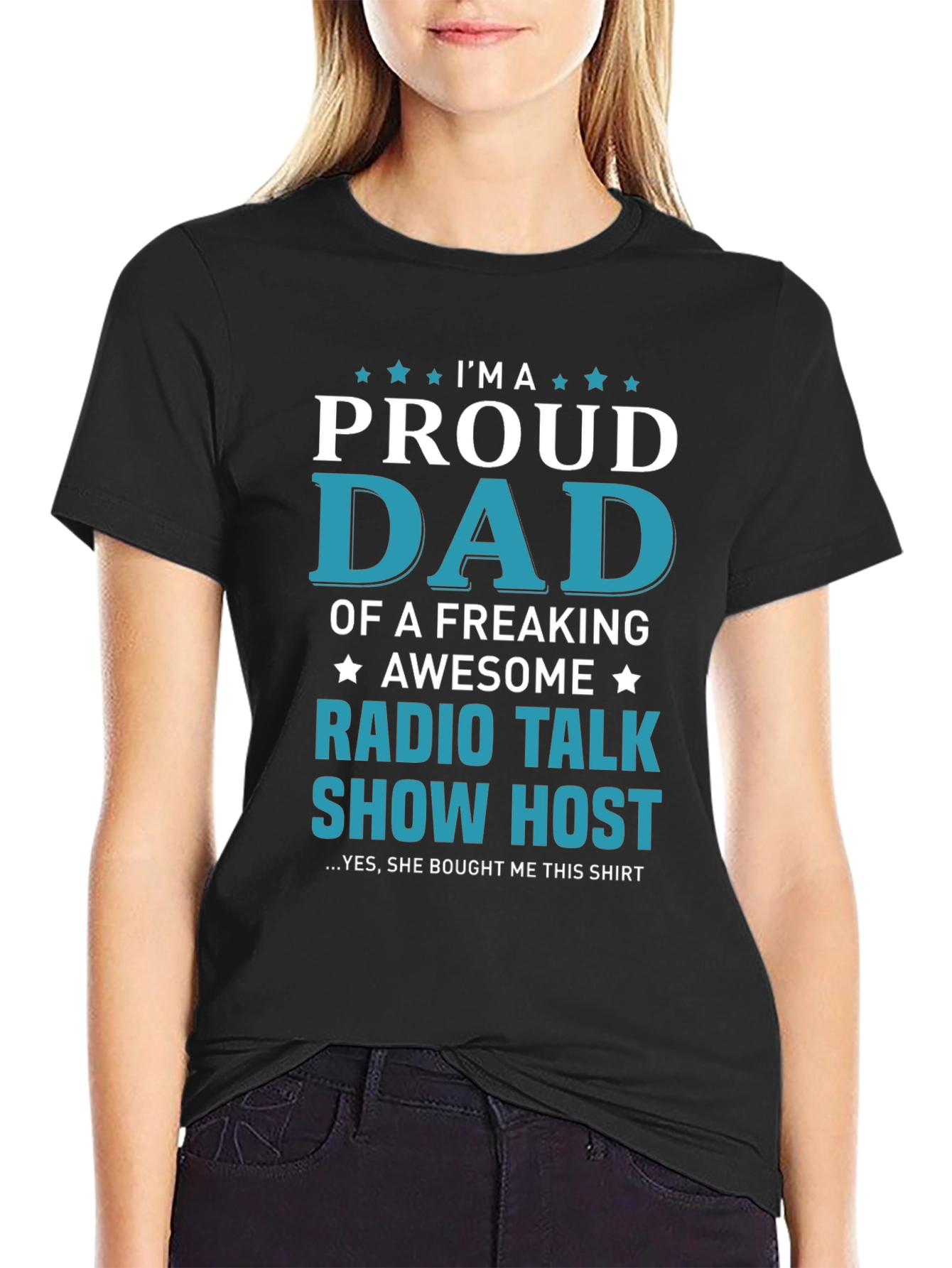Proud Dad Radio Talk Show Host Graphic T-Shirt