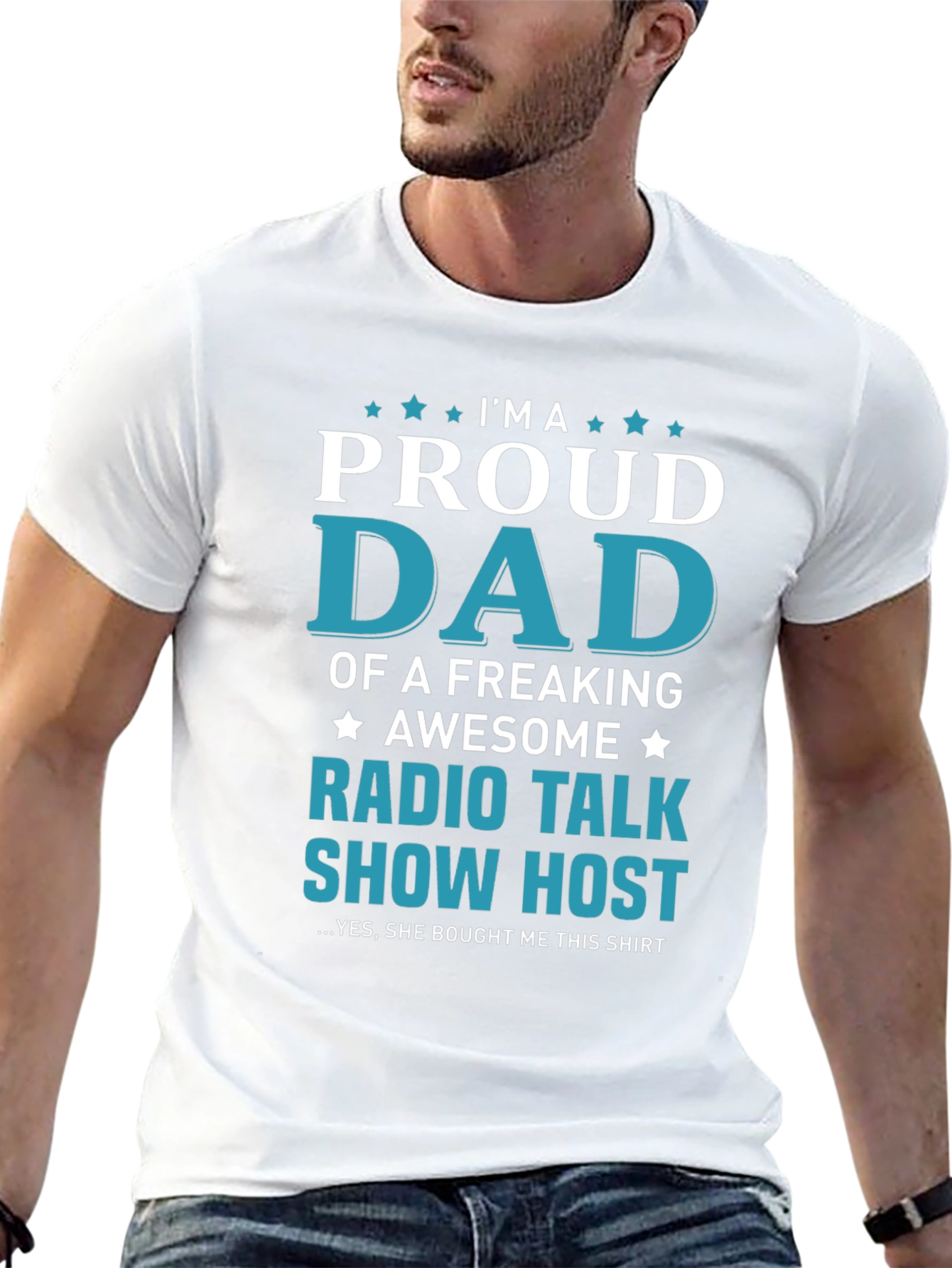 Proud Dad Radio Talk Show Host Graphic T-Shirt