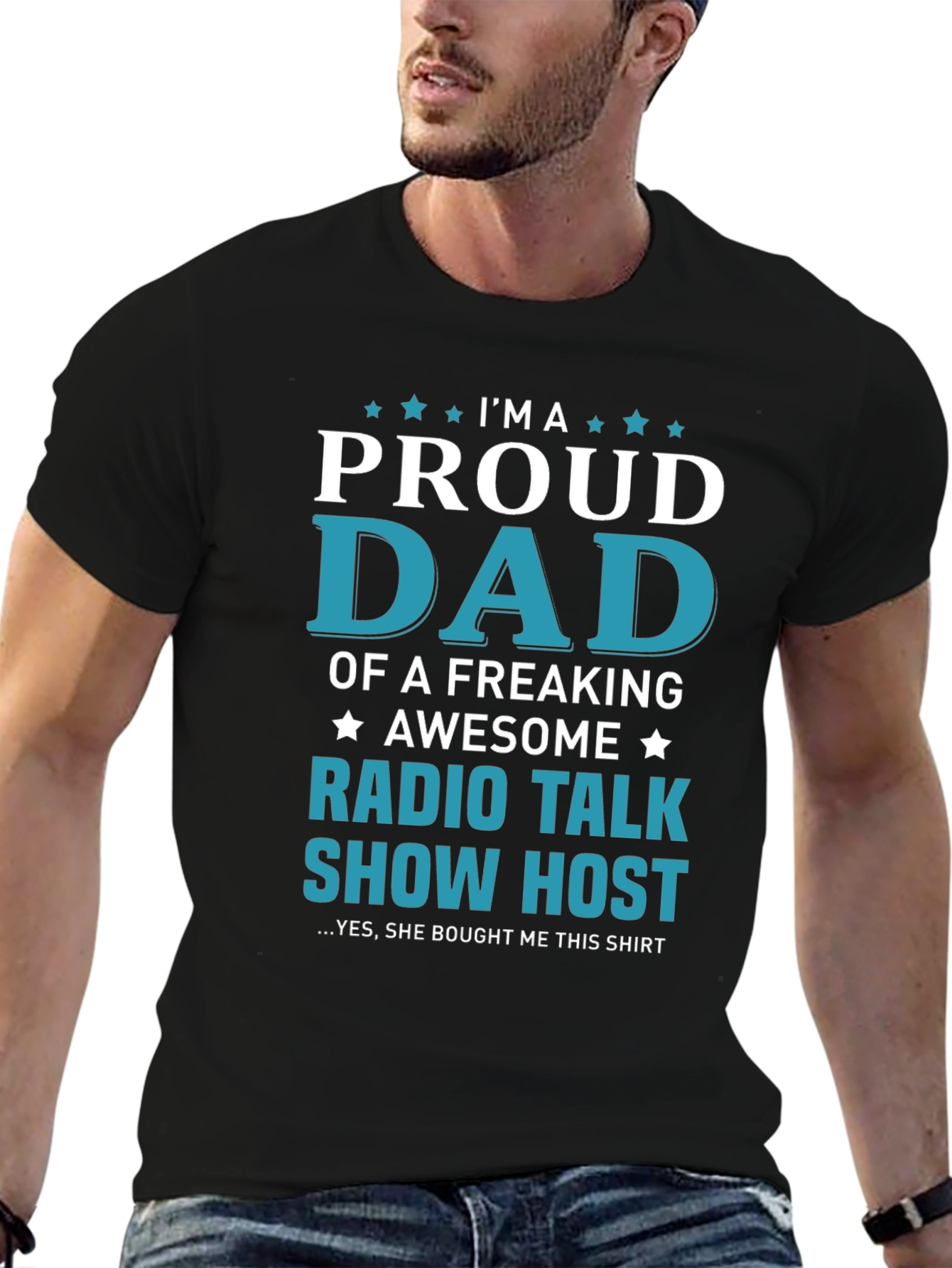 Proud Dad Radio Talk Show Host Graphic T-Shirt