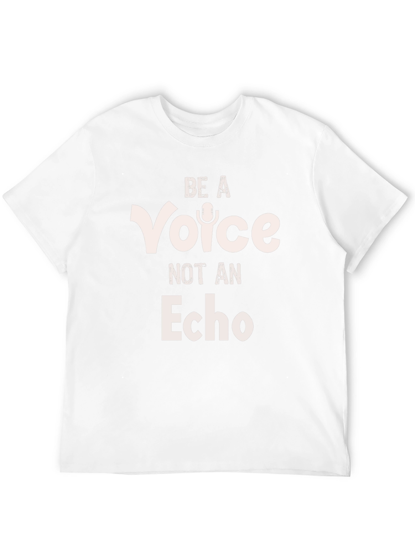 Be a Voice Not an Echo Black Graphic Tee