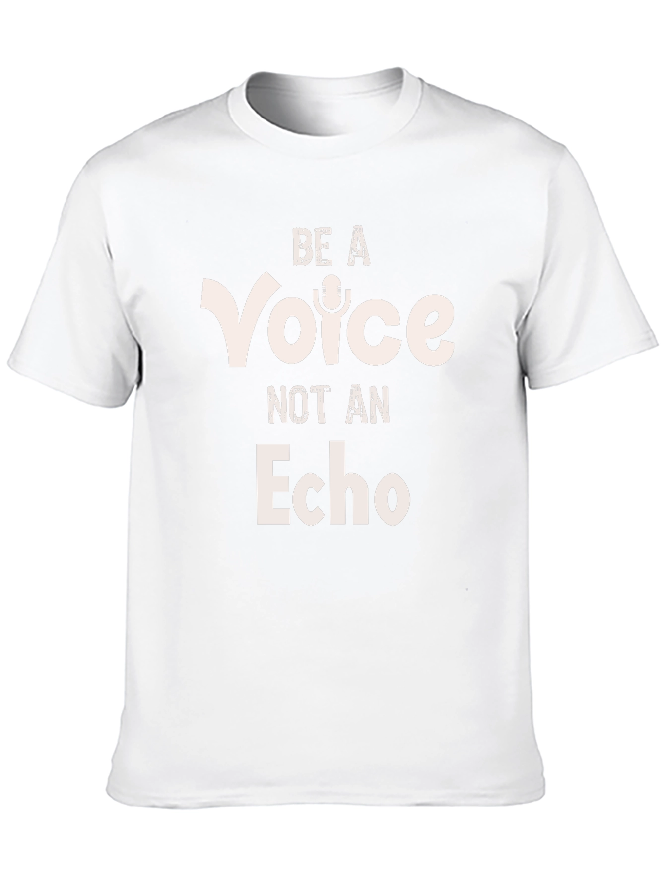 Be a Voice Not an Echo Black Graphic Tee