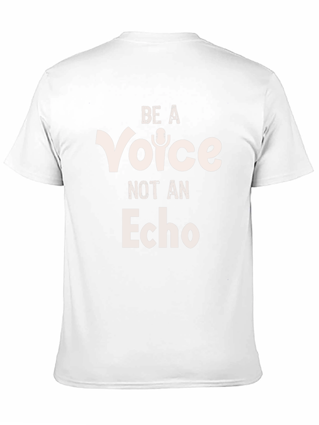 Be a Voice Not an Echo Black Graphic Tee