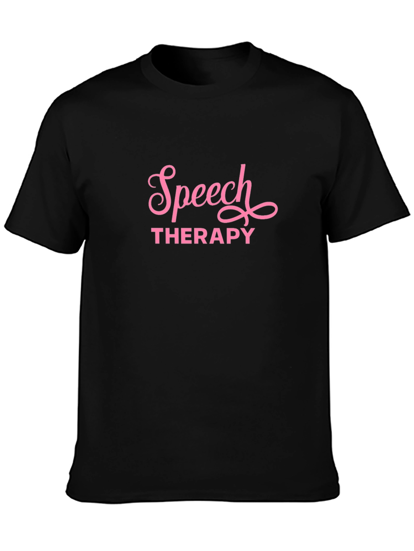 Speech Therapy Black T-Shirt