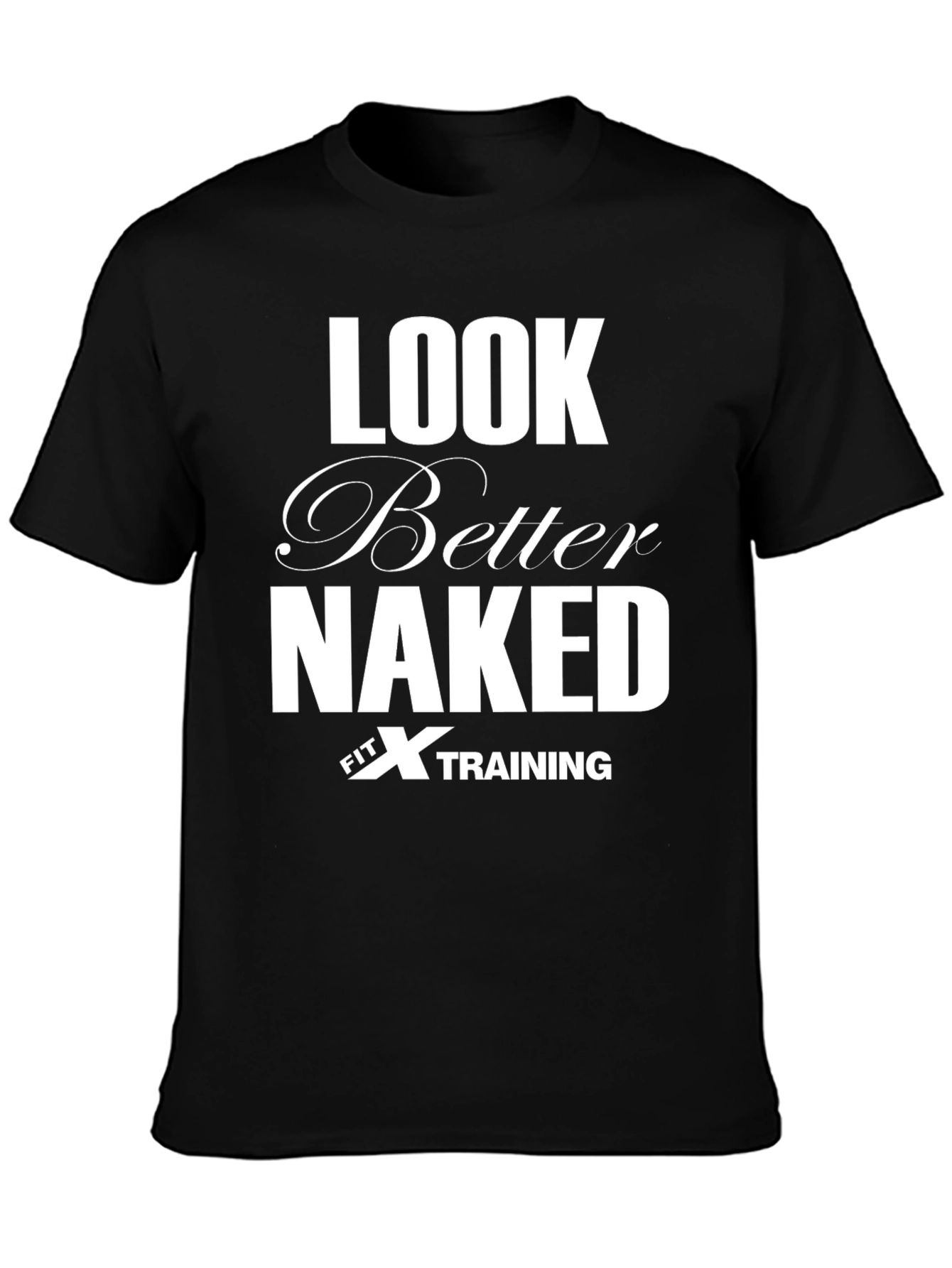 Look Better Naked Fit X Training Black T-Shirt