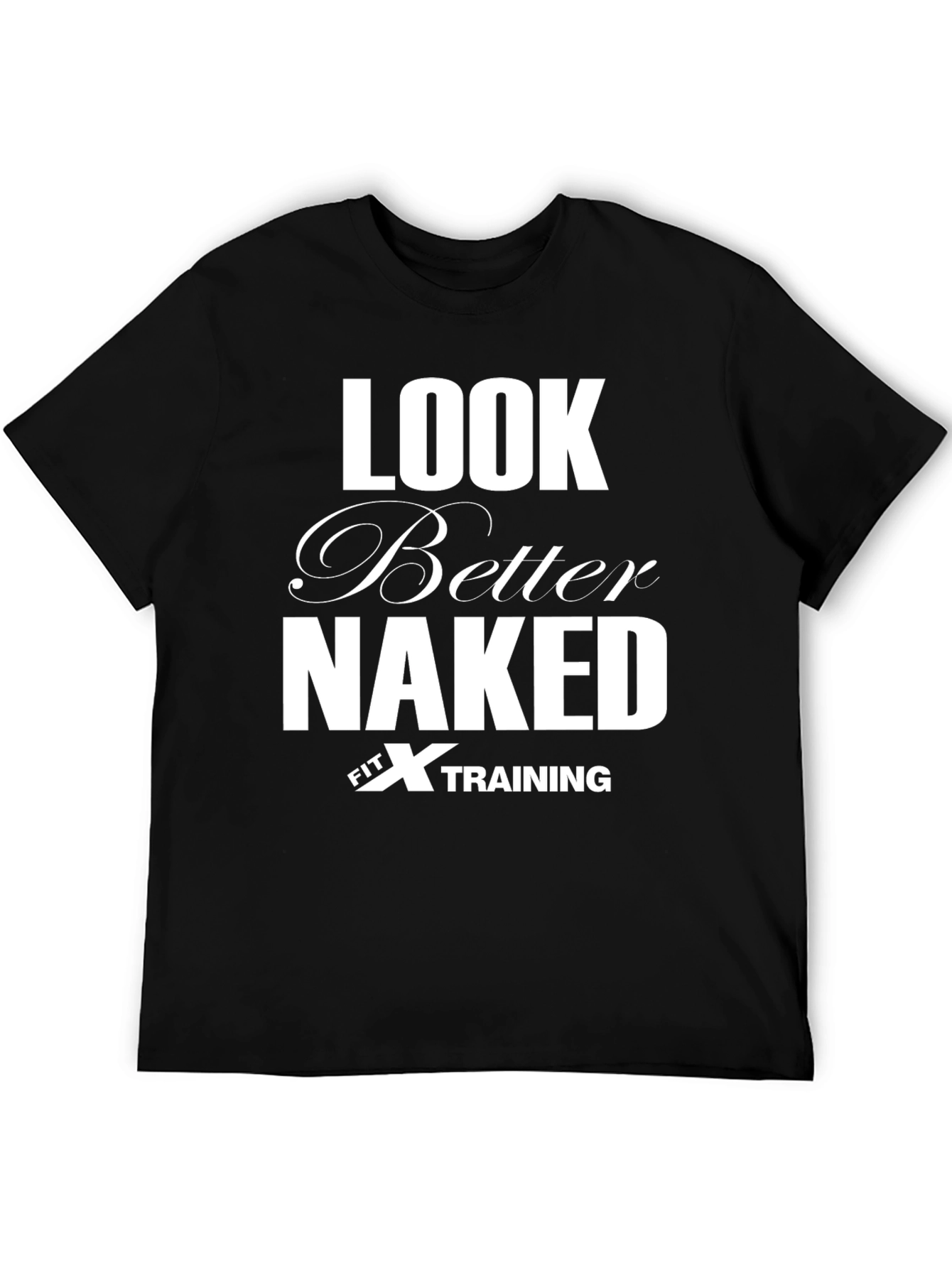 Look Better Naked Fit X Training Black T-Shirt