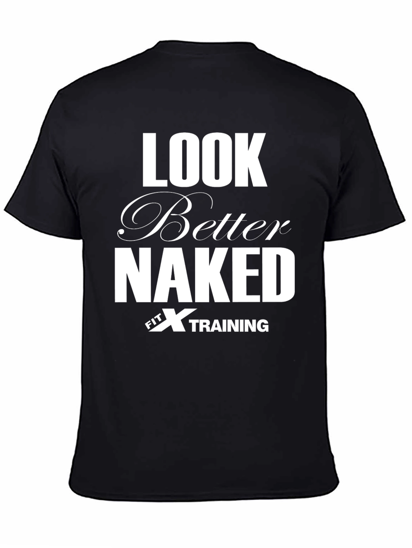 Look Better Naked Fit X Training Black T-Shirt