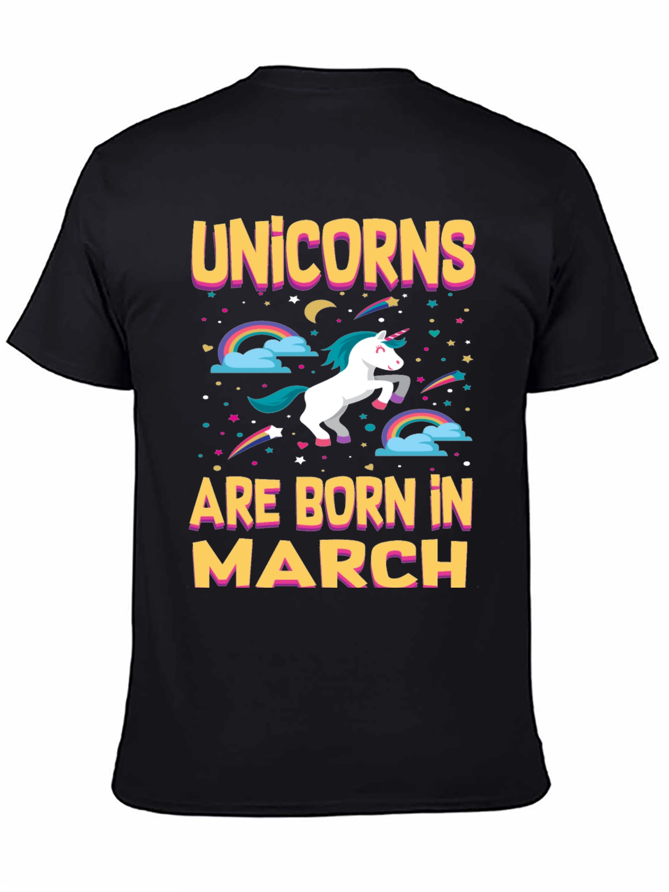 Unicorns Born in March T-Shirt