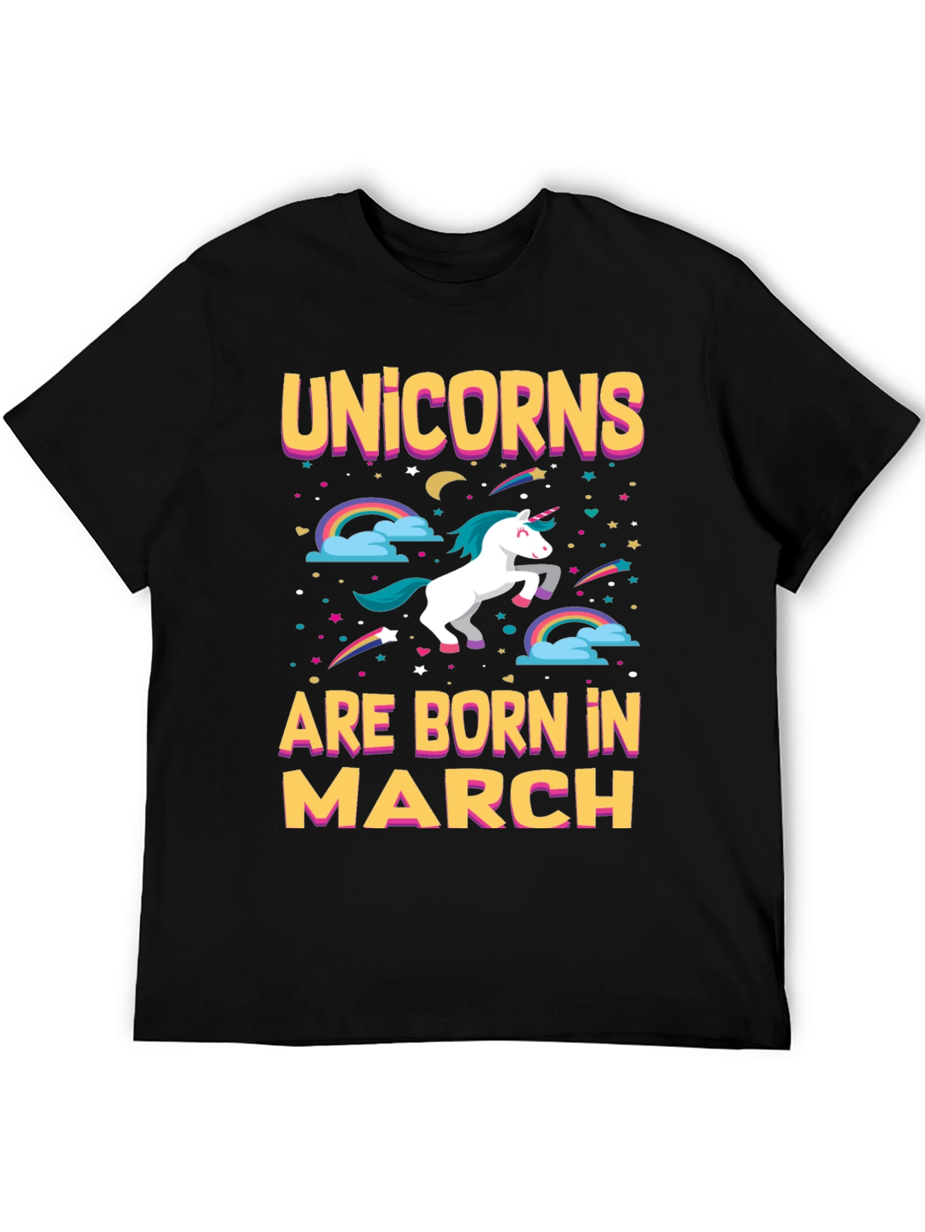 Unicorns Born in March T-Shirt