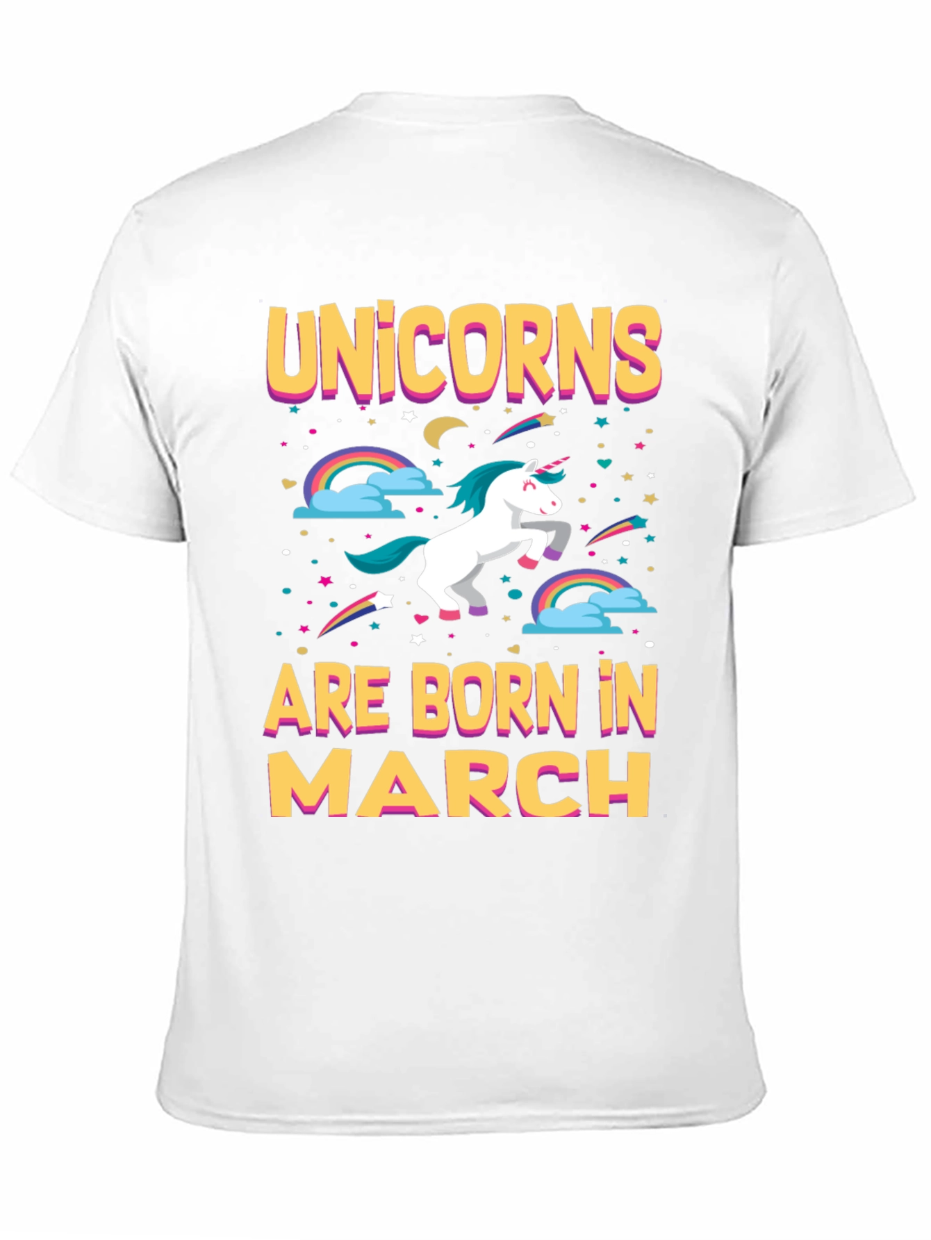 Unicorns Born in March T-Shirt