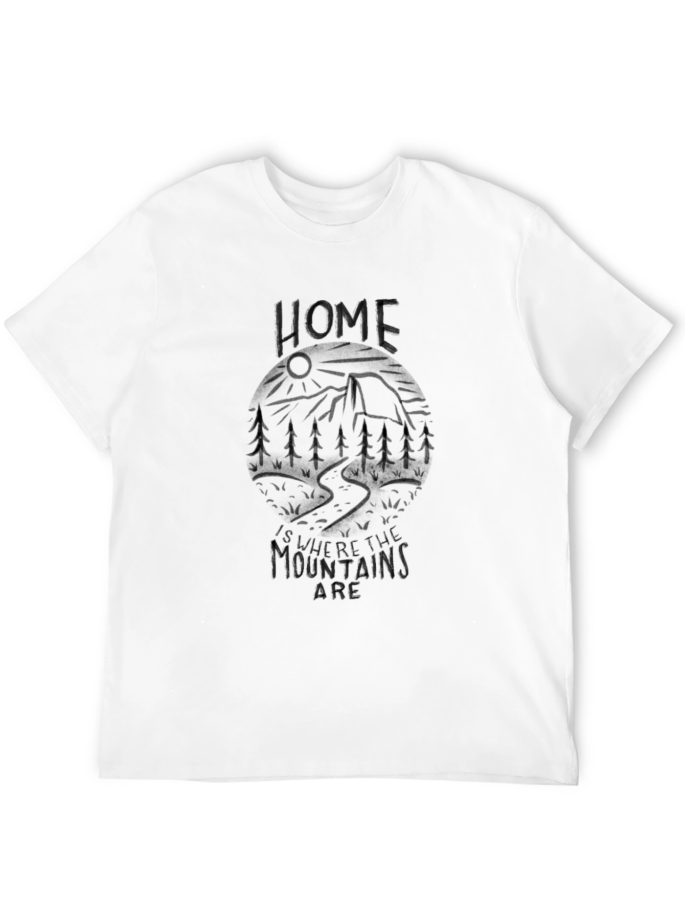 Mountain Home Graphic Tee - Black