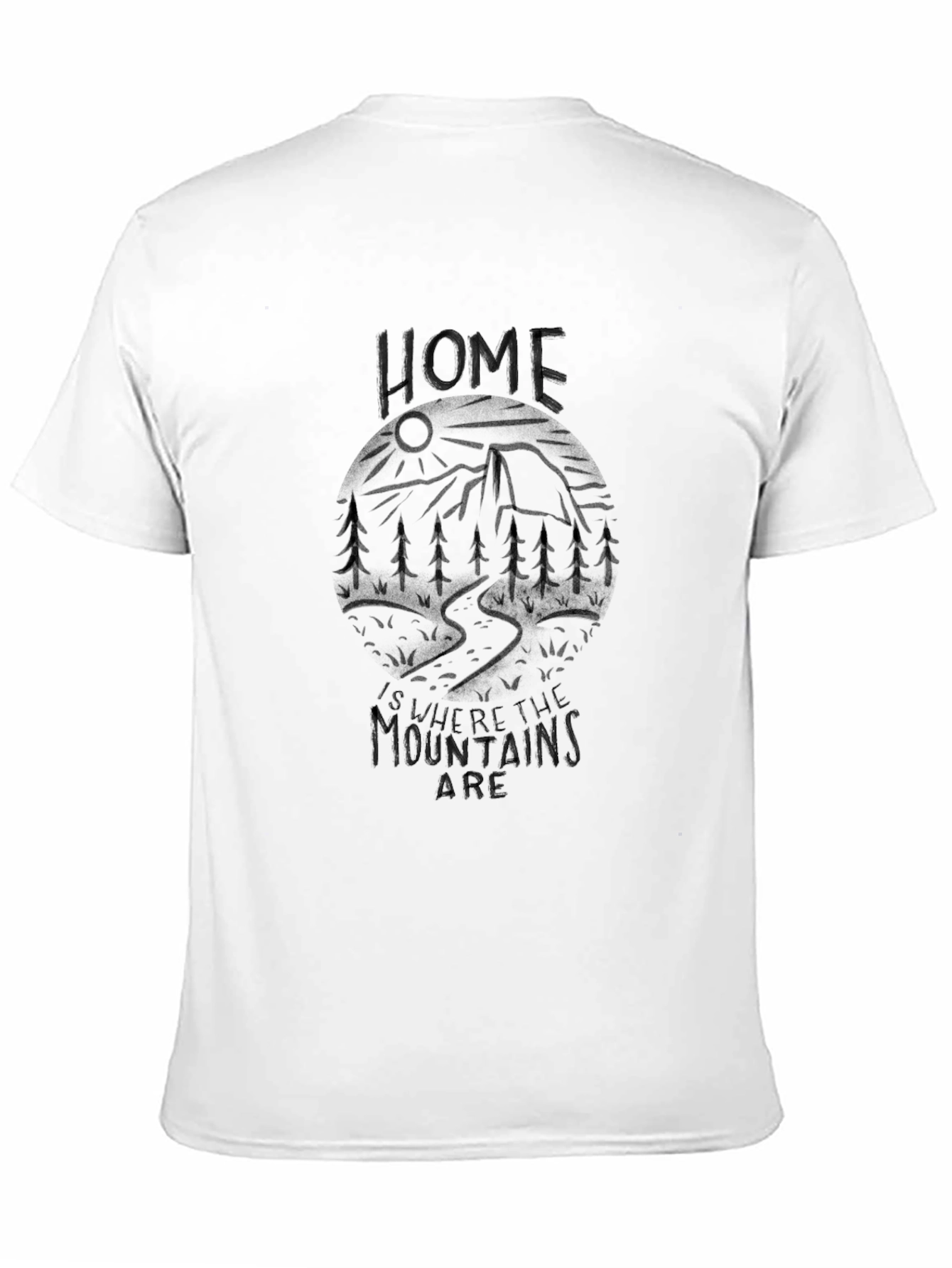 Mountain Home Graphic Tee - Black