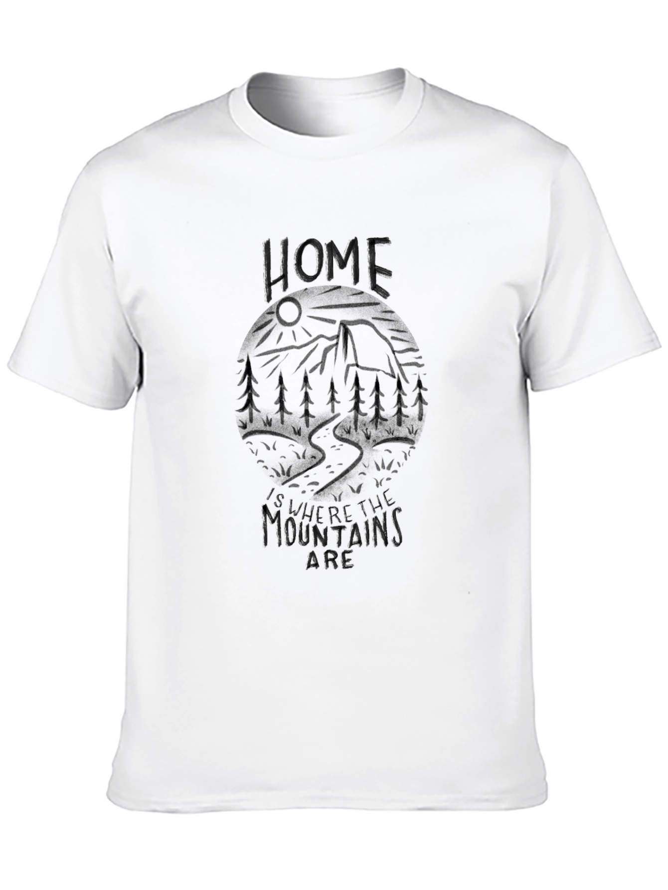 Mountain Home Graphic Tee - Black