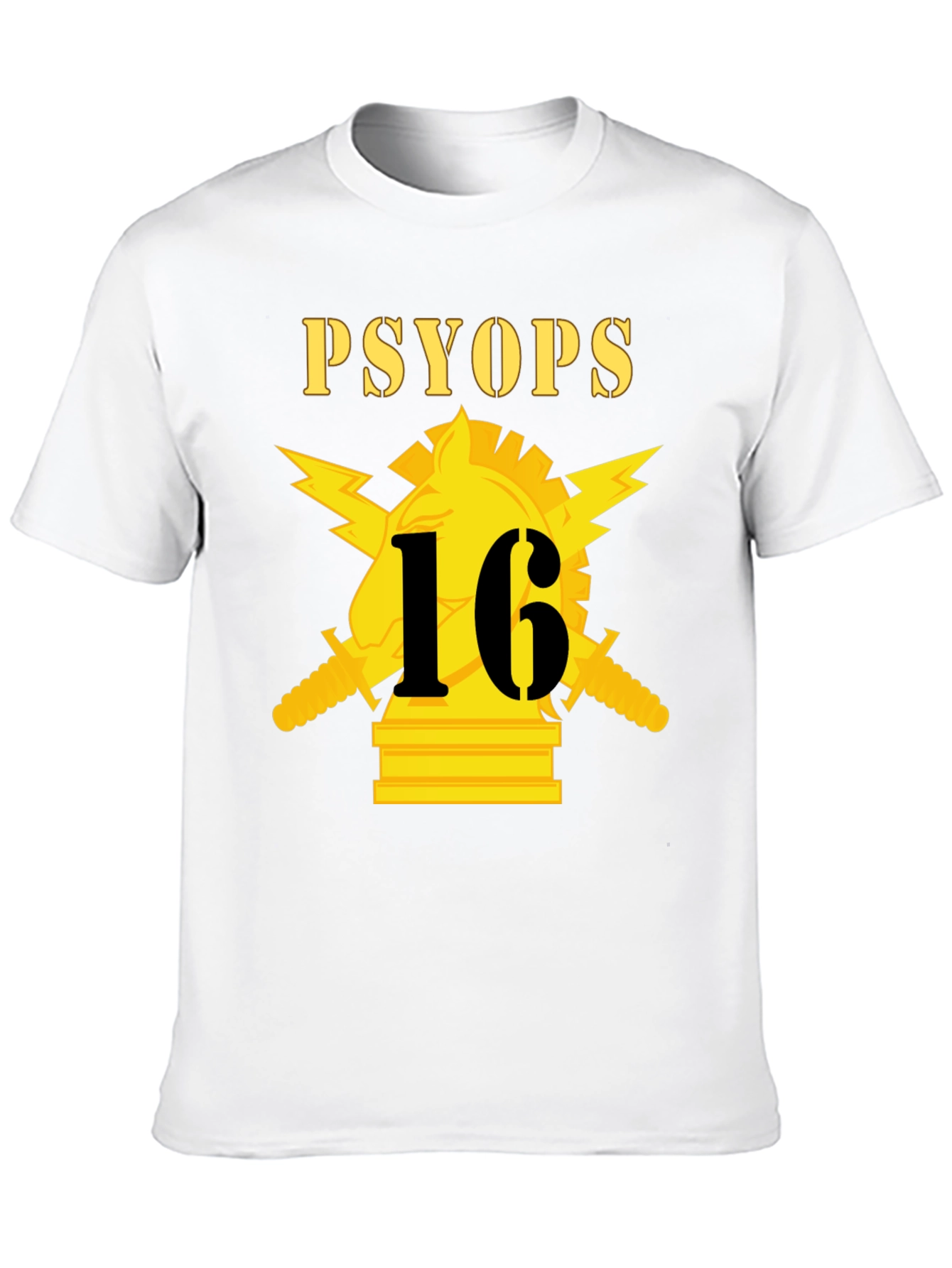 PSYOPs 16 Black Graphic T-Shirt