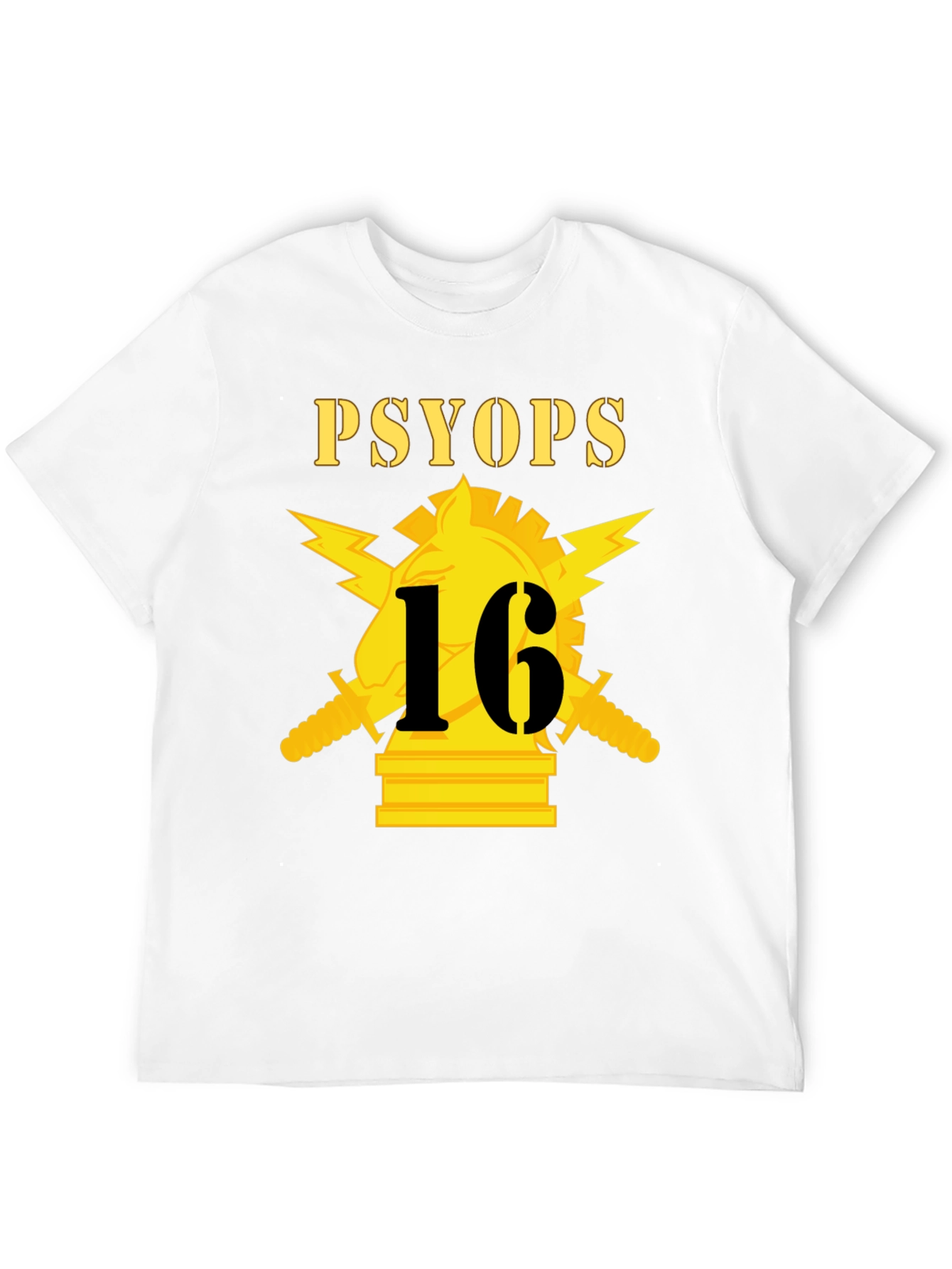 PSYOPs 16 Black Graphic T-Shirt