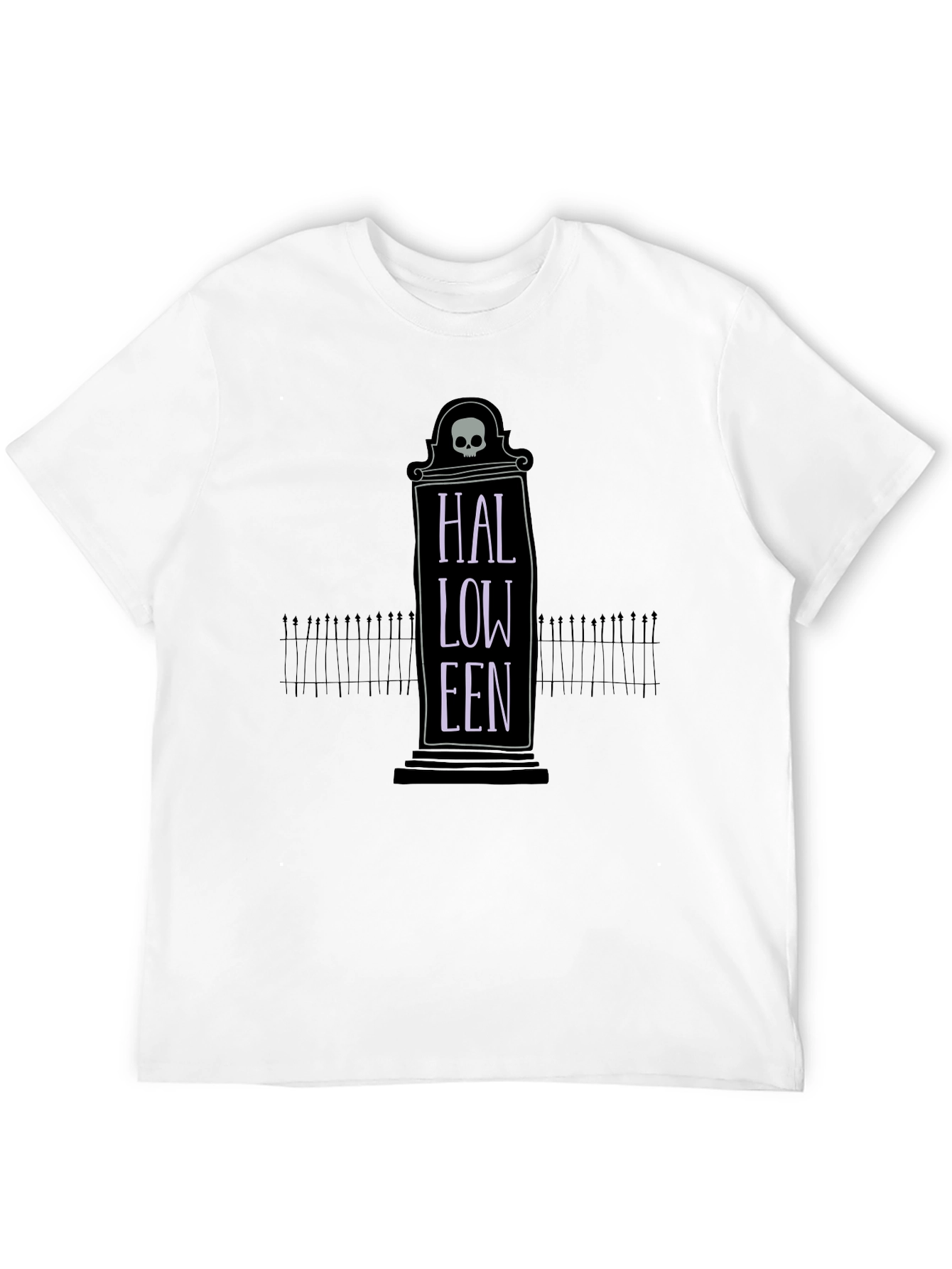 Halloween Tombstone Graphic Tee - Spooky Season Style