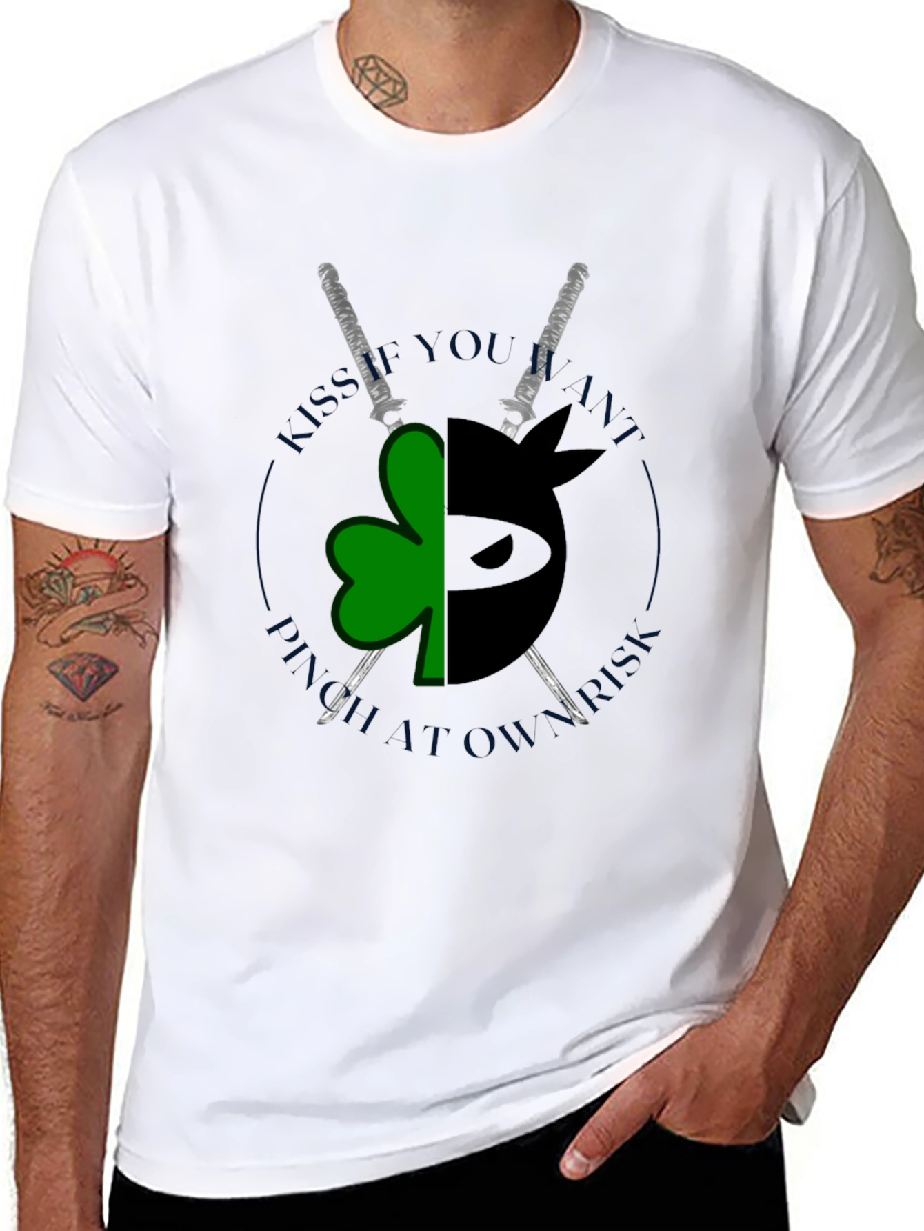 Lucky Ninja Short-Sleeve Graphic T-Shirt