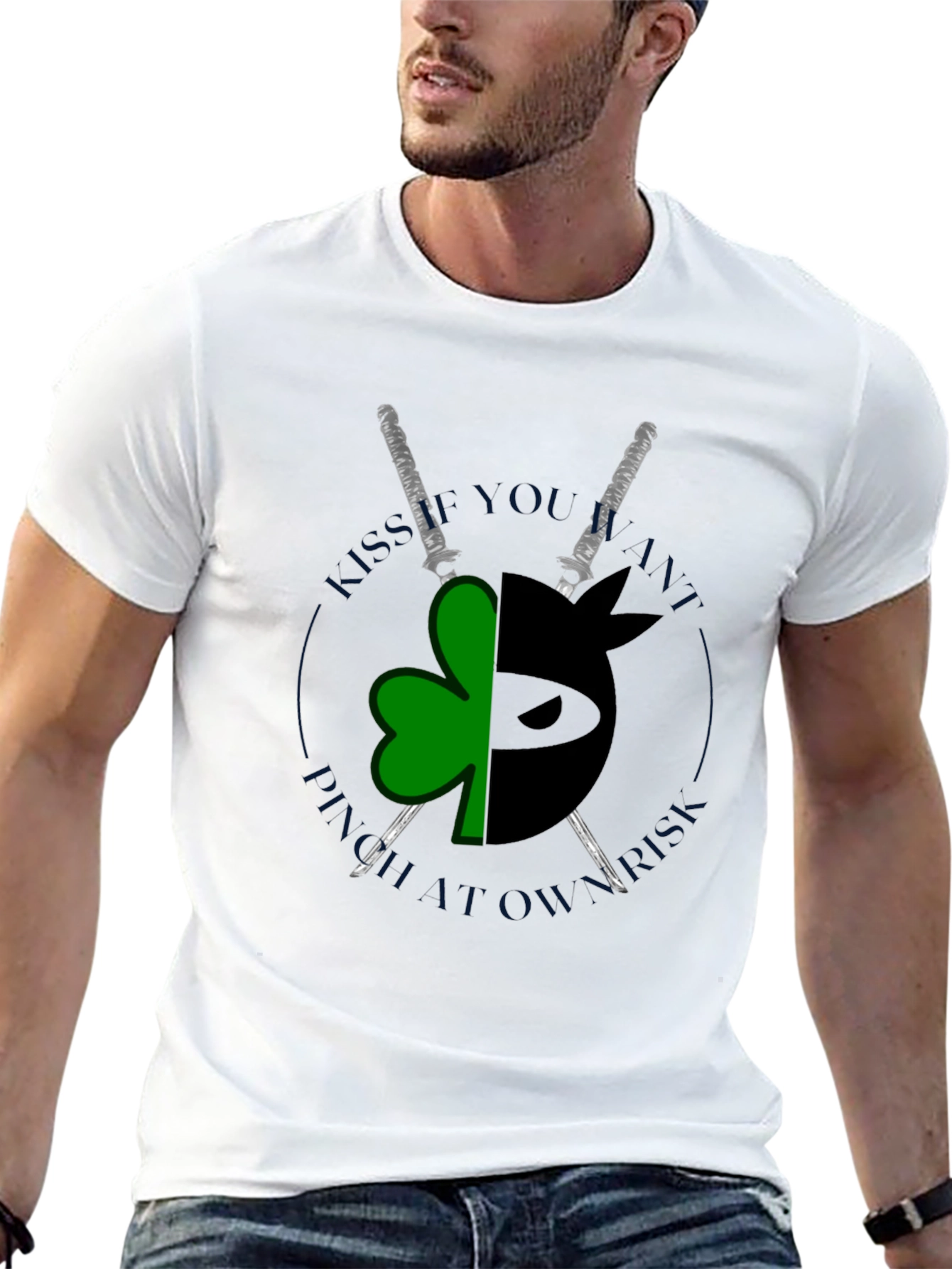 Lucky Ninja Short-Sleeve Graphic T-Shirt