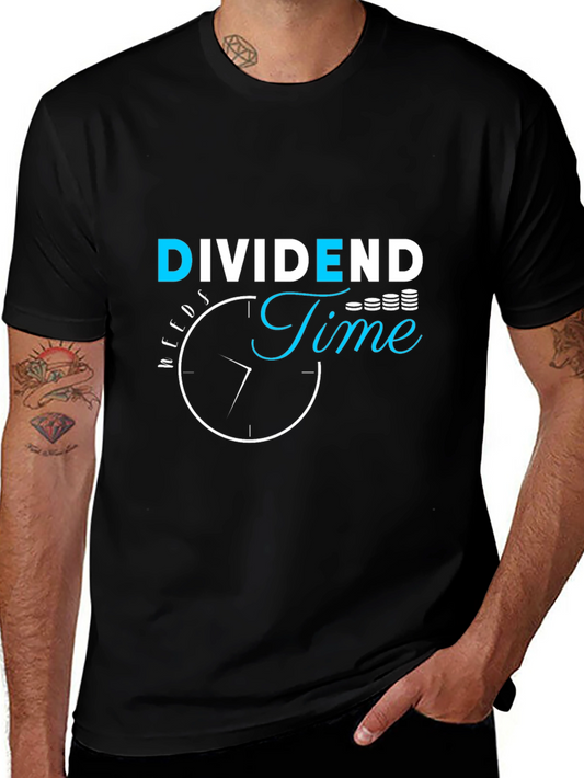 Dividend Time Black Graphic Tee