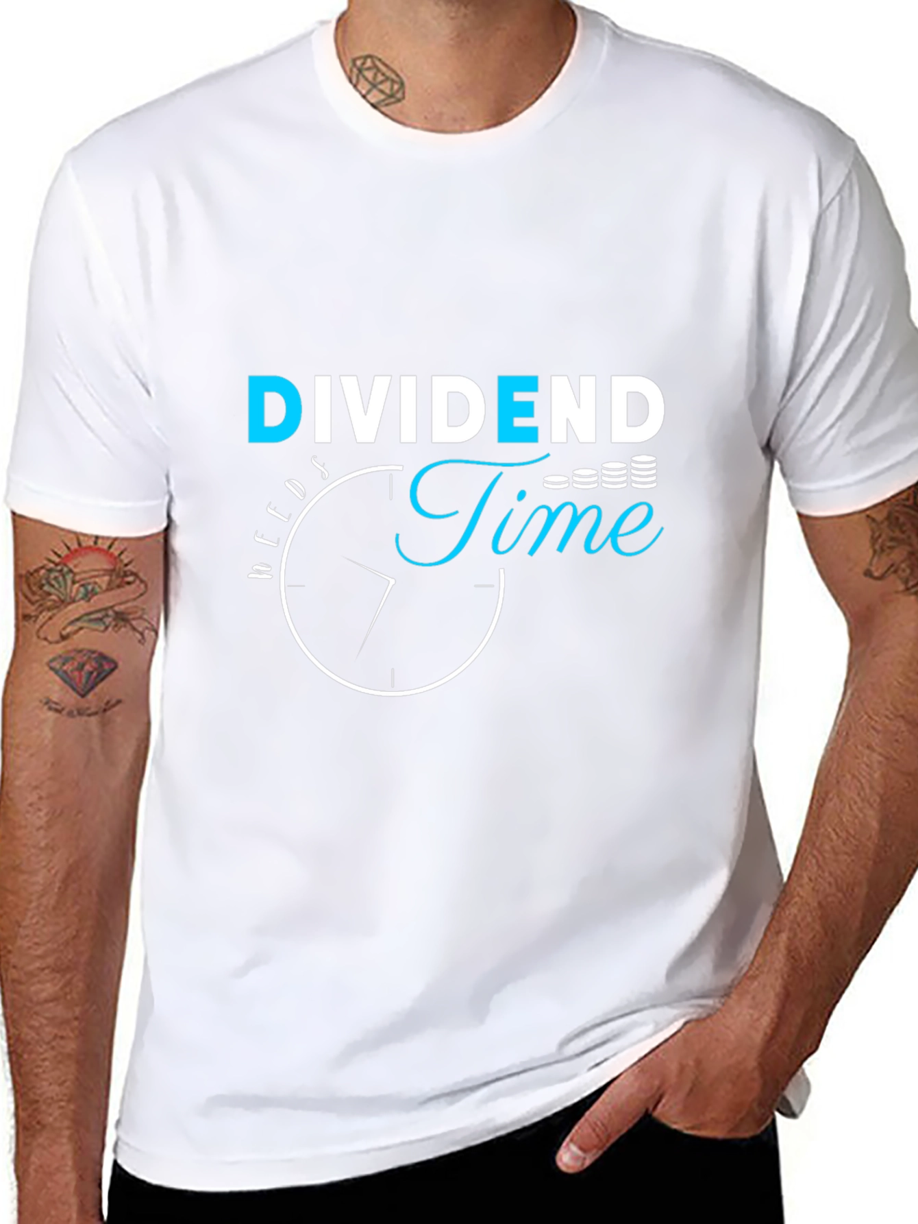 Dividend Time Black Graphic Tee