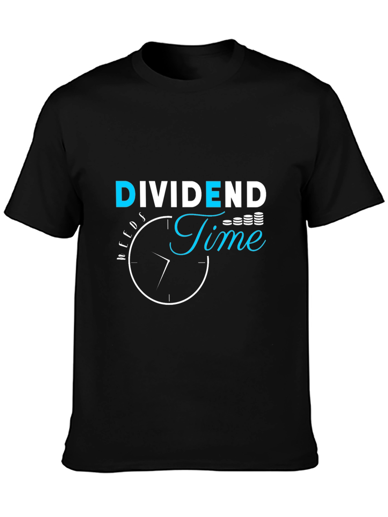 Dividend Time Black Graphic Tee
