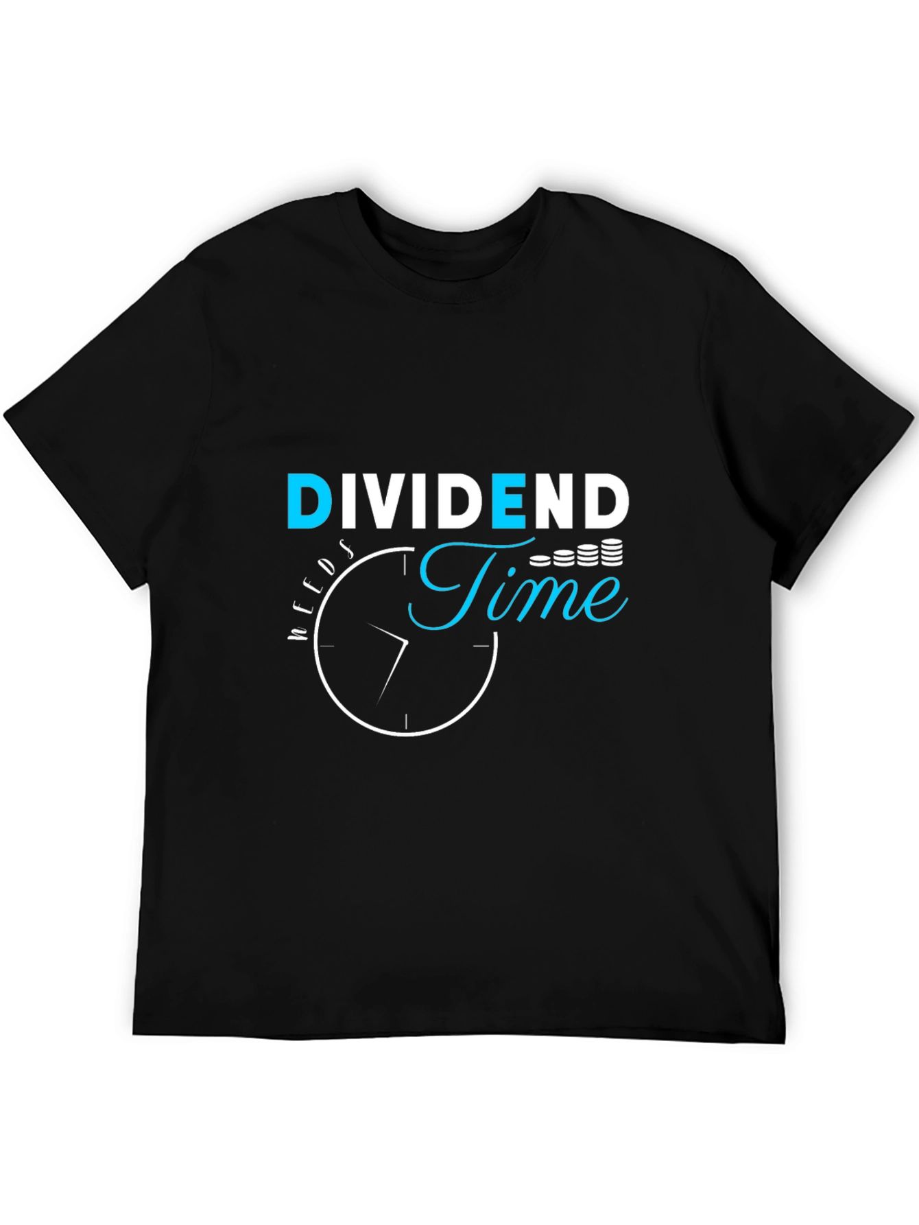 Dividend Time Black Graphic Tee