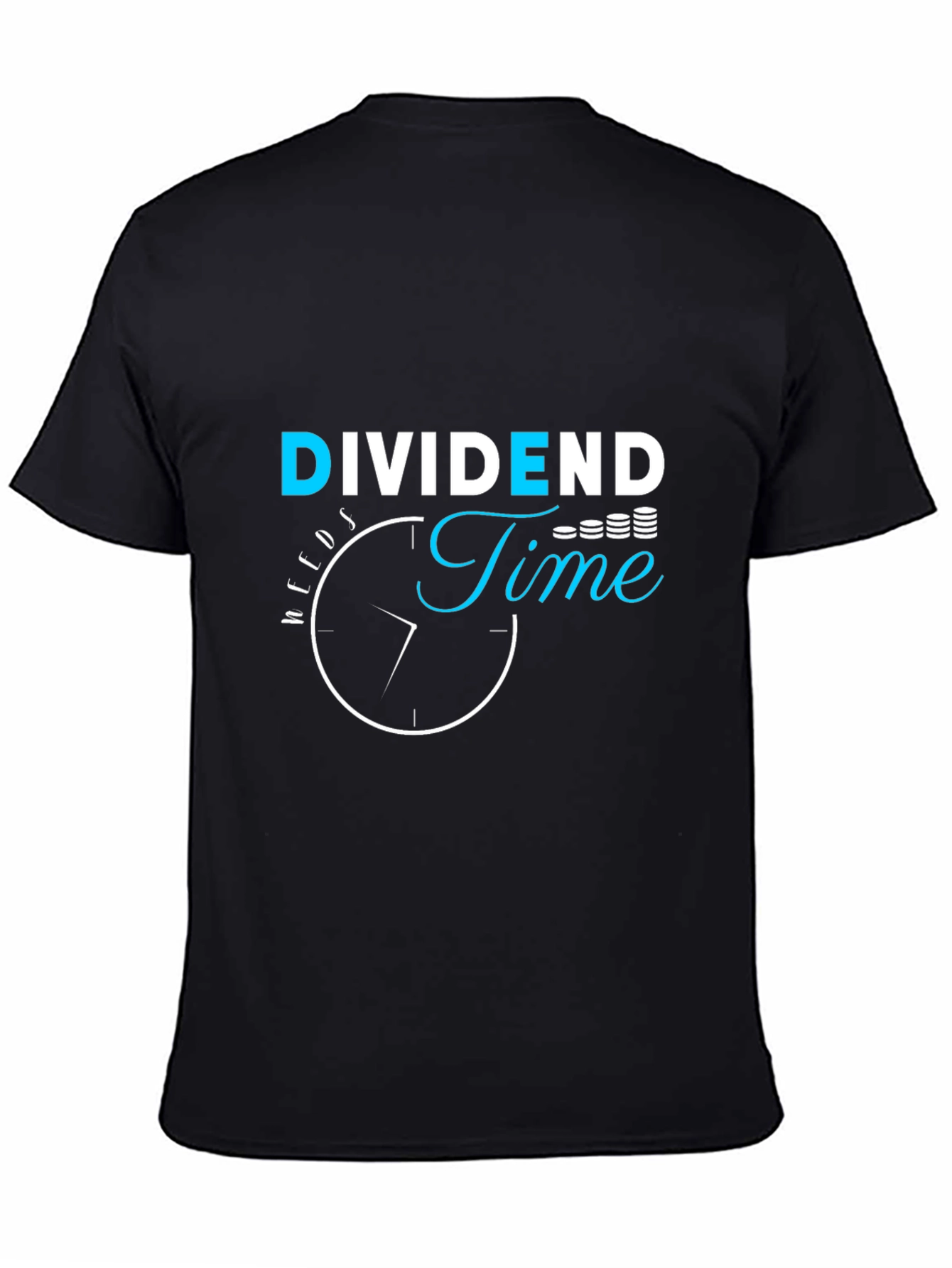 Dividend Time Black Graphic Tee