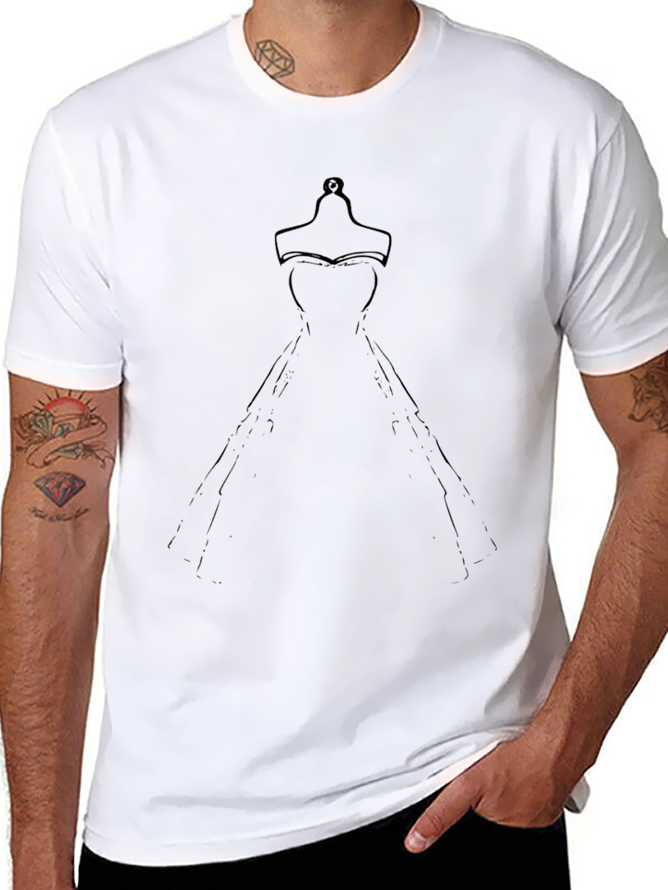 Elegant Dress Form Graphic Tee