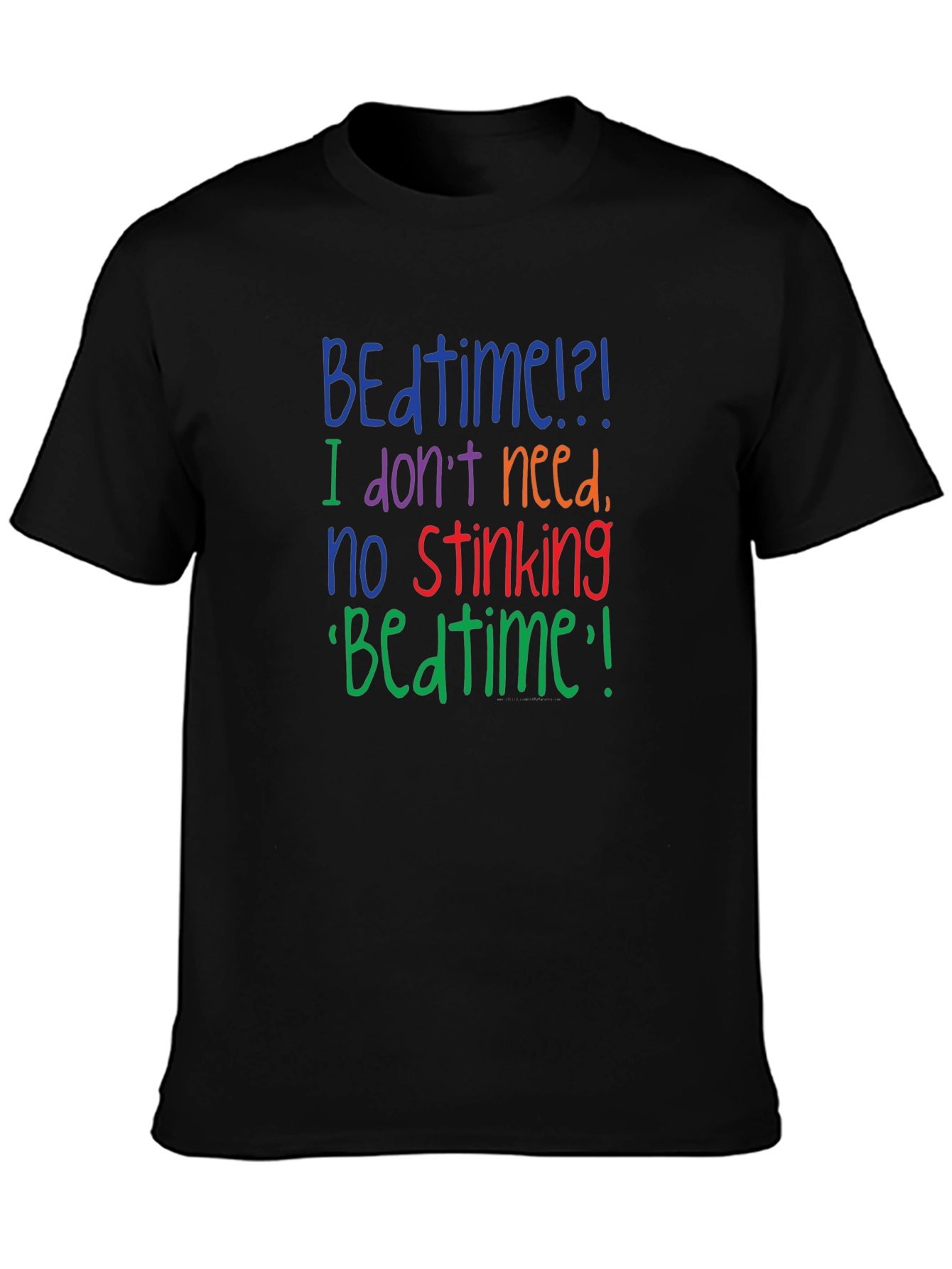 Funny No Stinking Bedtime Graphic T-Shirt