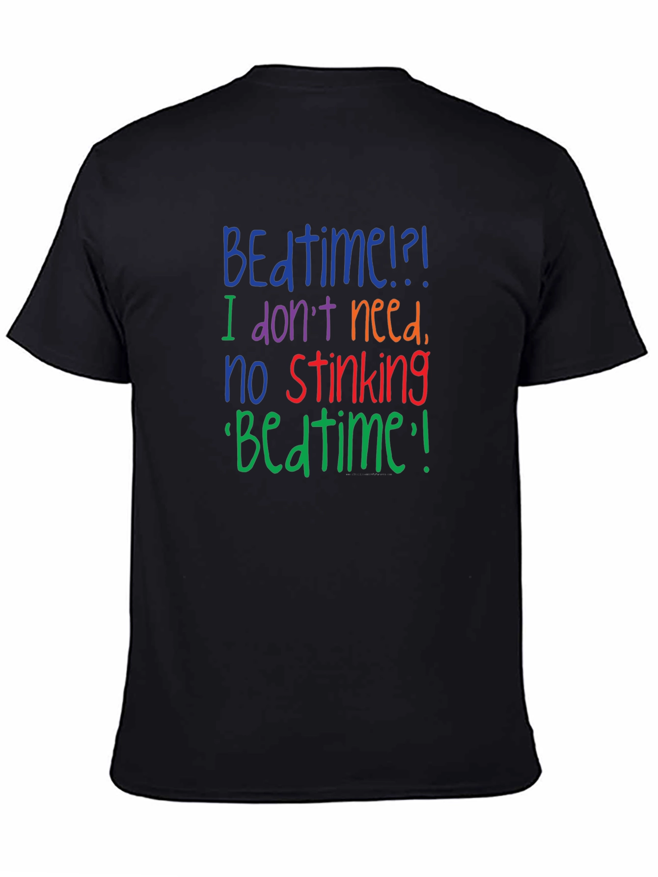 Funny No Stinking Bedtime Graphic T-Shirt
