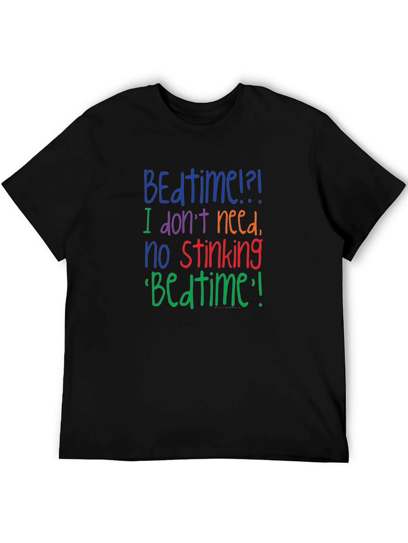 Funny No Stinking Bedtime Graphic T-Shirt