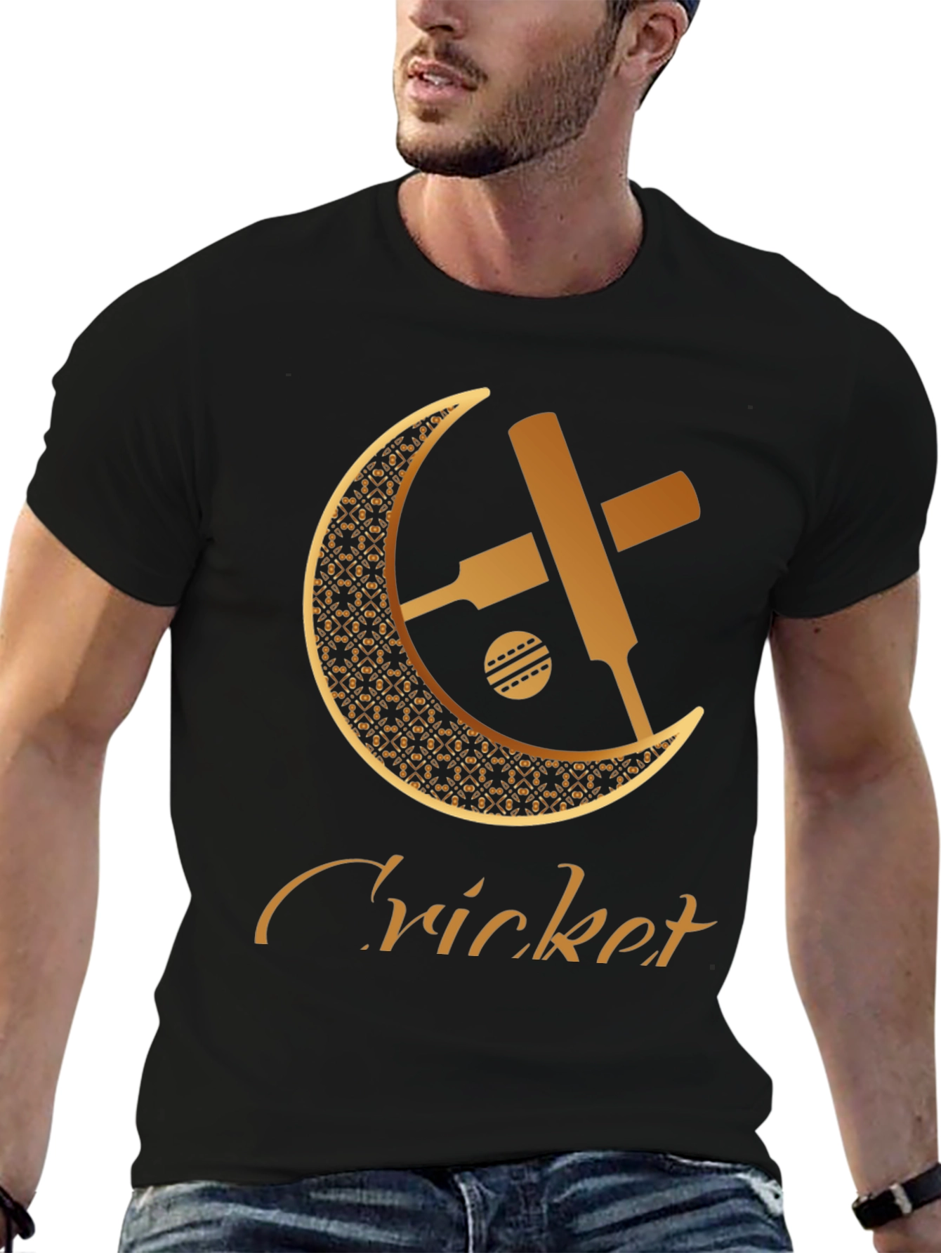 Cricket Bats and Ball Graphic T-Shirt