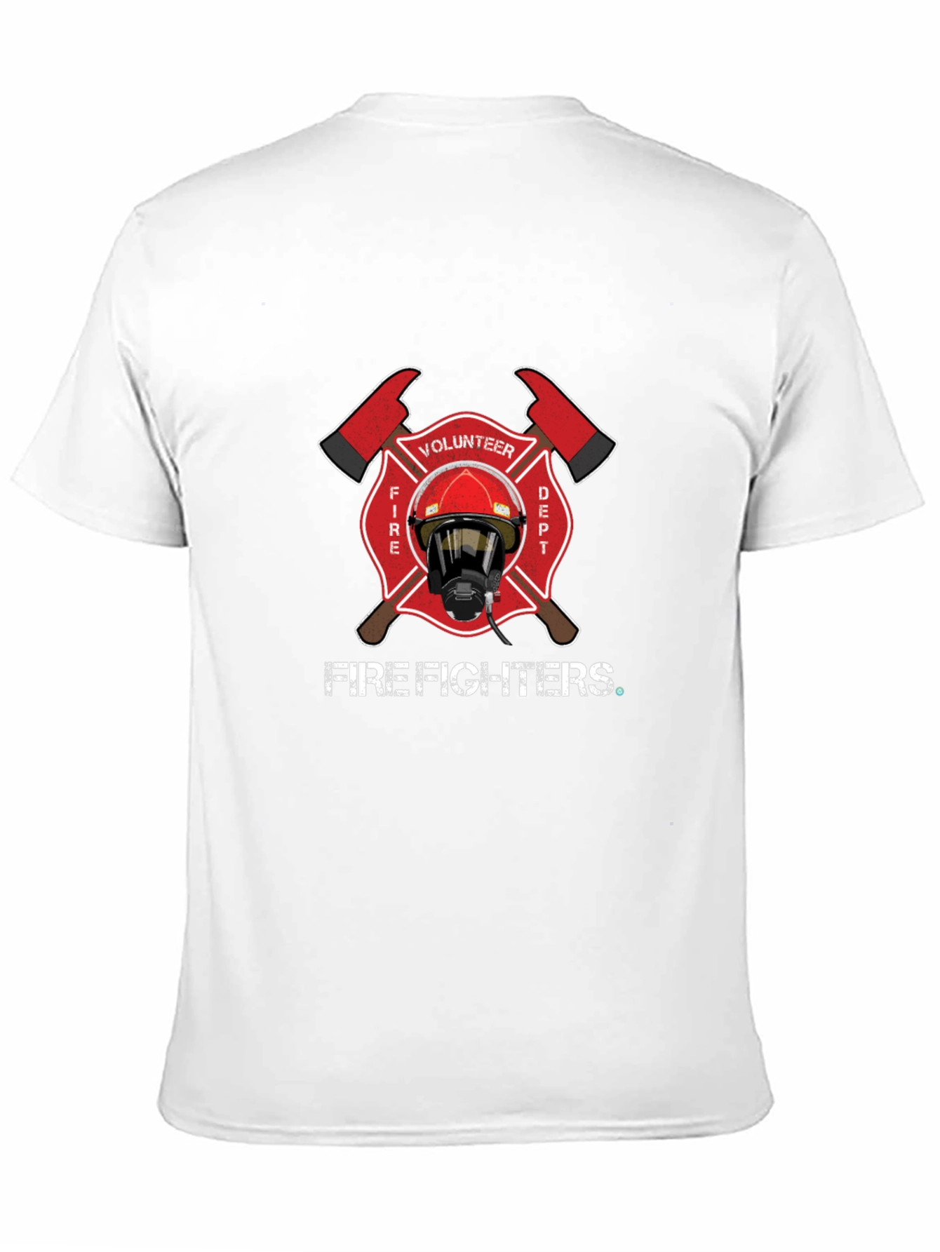 Volunteer Firefighter Maltese Cross Graphic T-Shirt