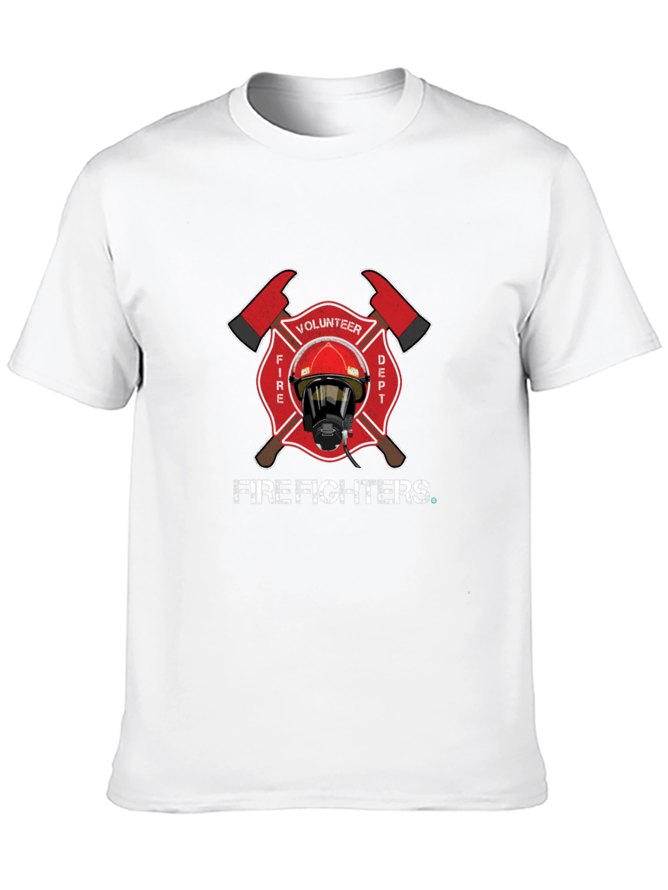 Volunteer Firefighter Maltese Cross Graphic T-Shirt